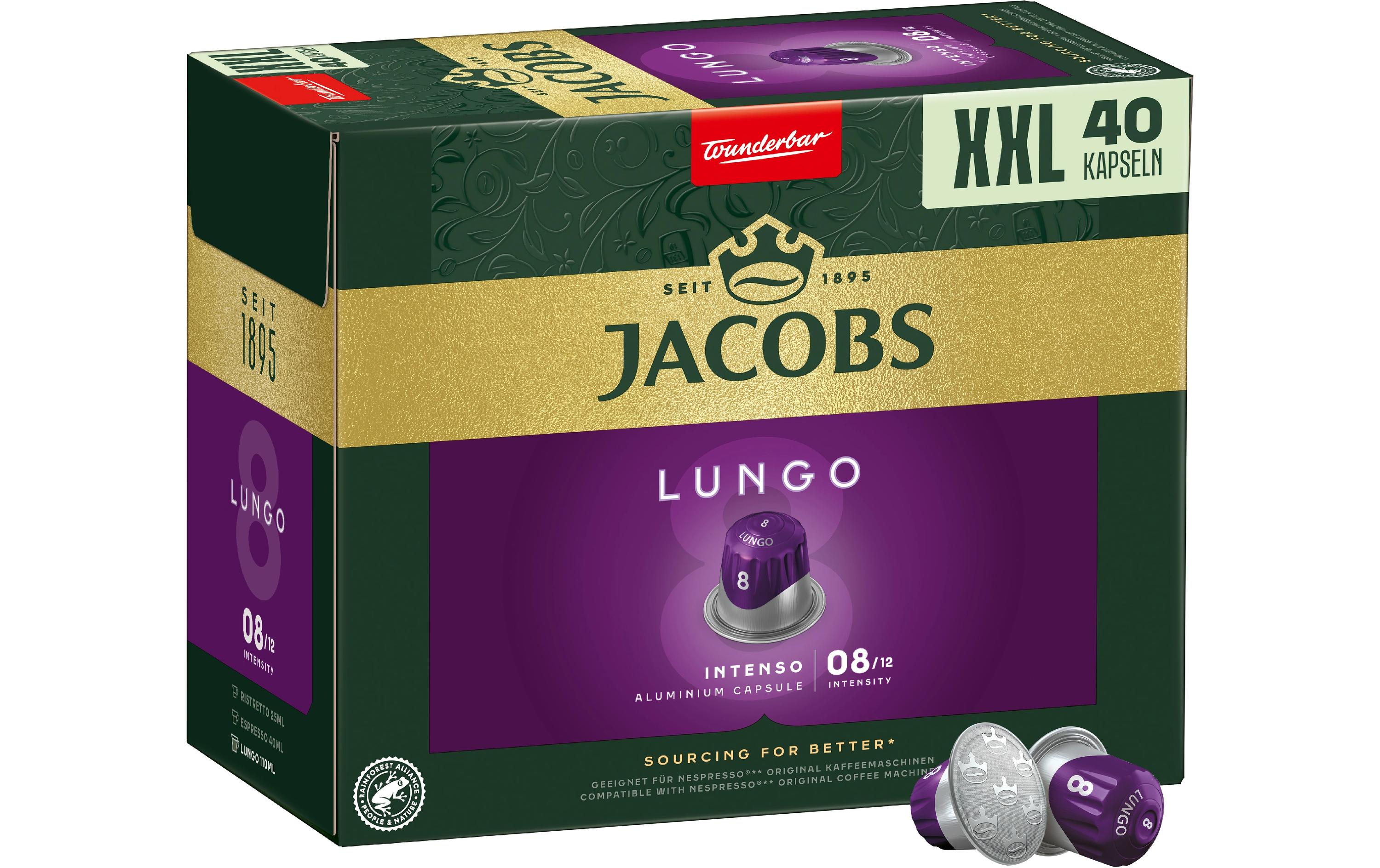 Jacobs Kaffeekapseln Lungo 8 Intenso 40 Stück