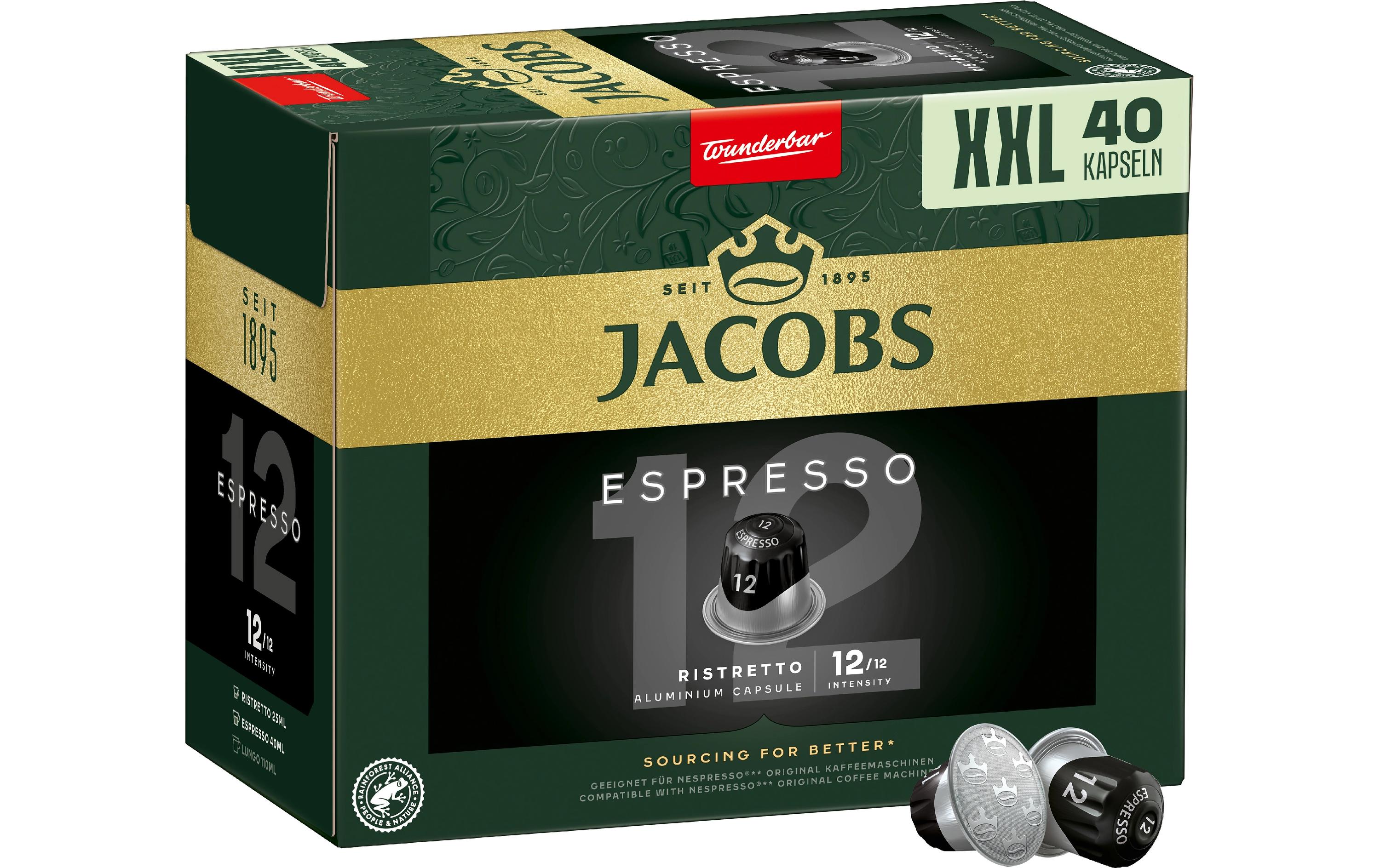 Jacobs Kaffeekapseln Espresso 12 Ristretto 40 Stück