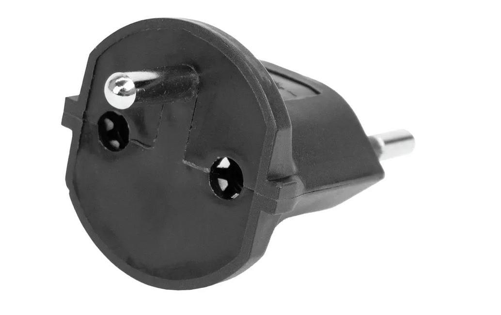 STEFFEN Fixadapter SchuKo Konturenstecker – T12 schwarz