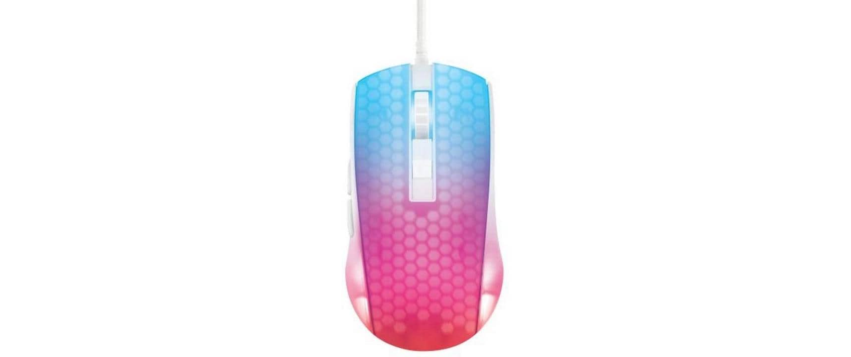 DELTACO Gaming-Maus GAM-144-W Weiss/Trasparent