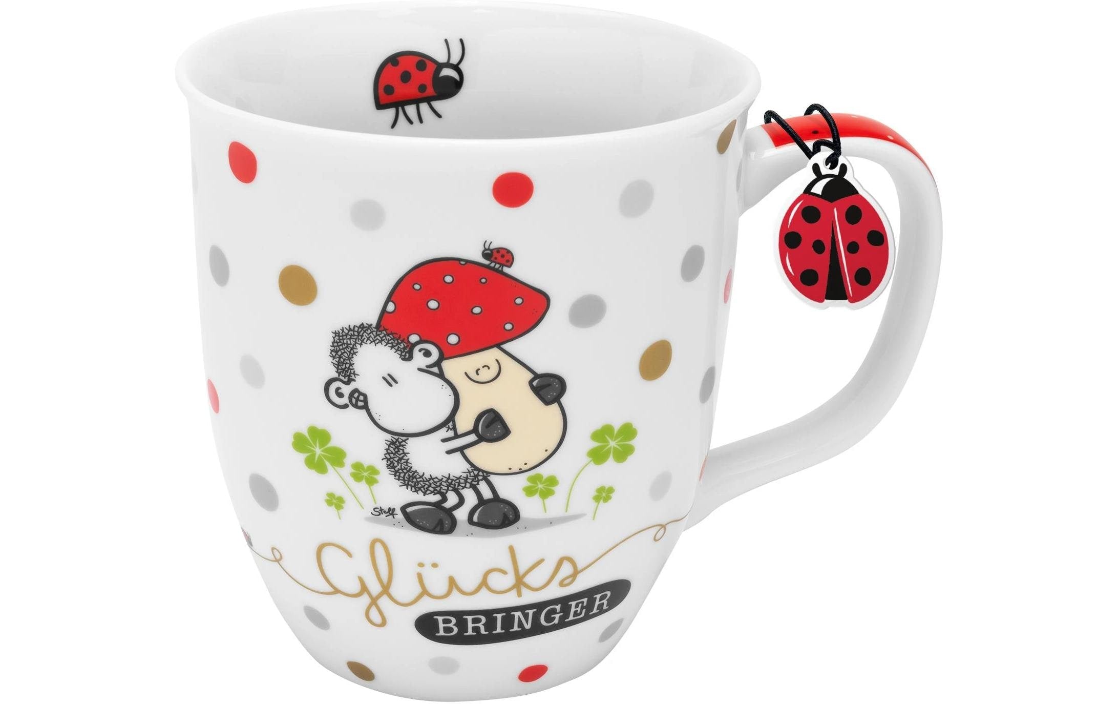 Sheepworld Universaltasse Glücksbringer 400 ml, 1 Stück, Weiss