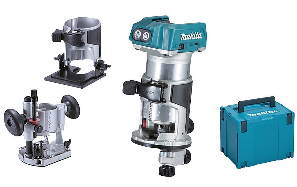 Makita Einhandfräse / Kantenfräse DRT50ZJX11 Set 18 V