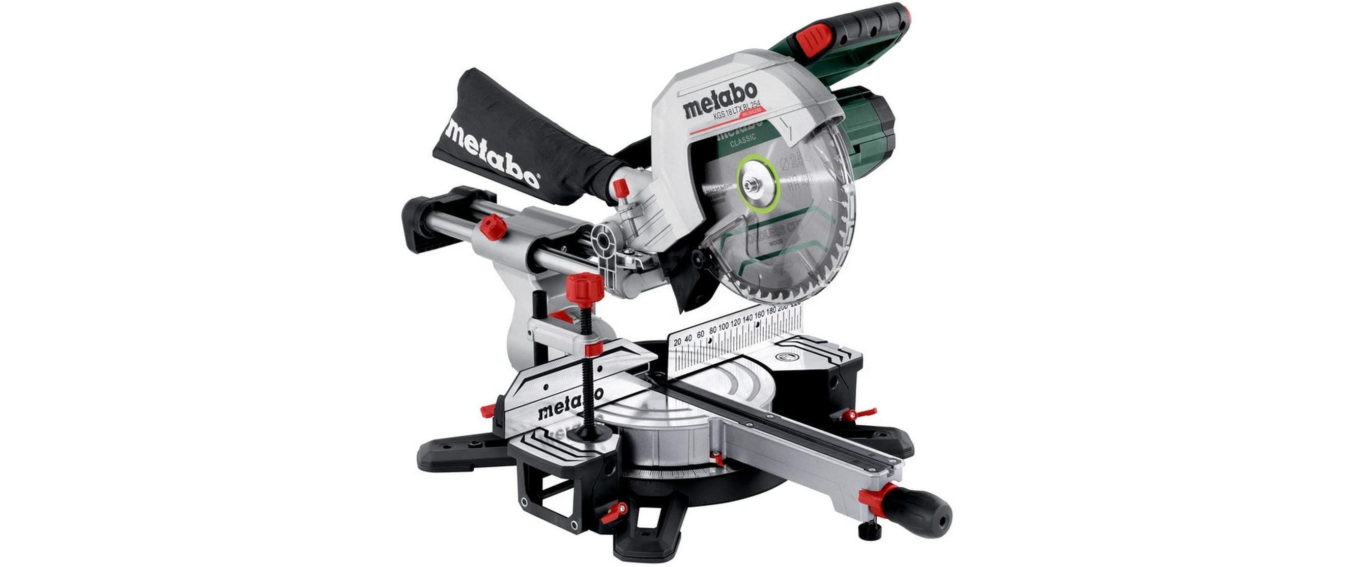 Metabo Akku-Kapp- und Gehrungssäge KGS 18 LTX BL 254, Solo