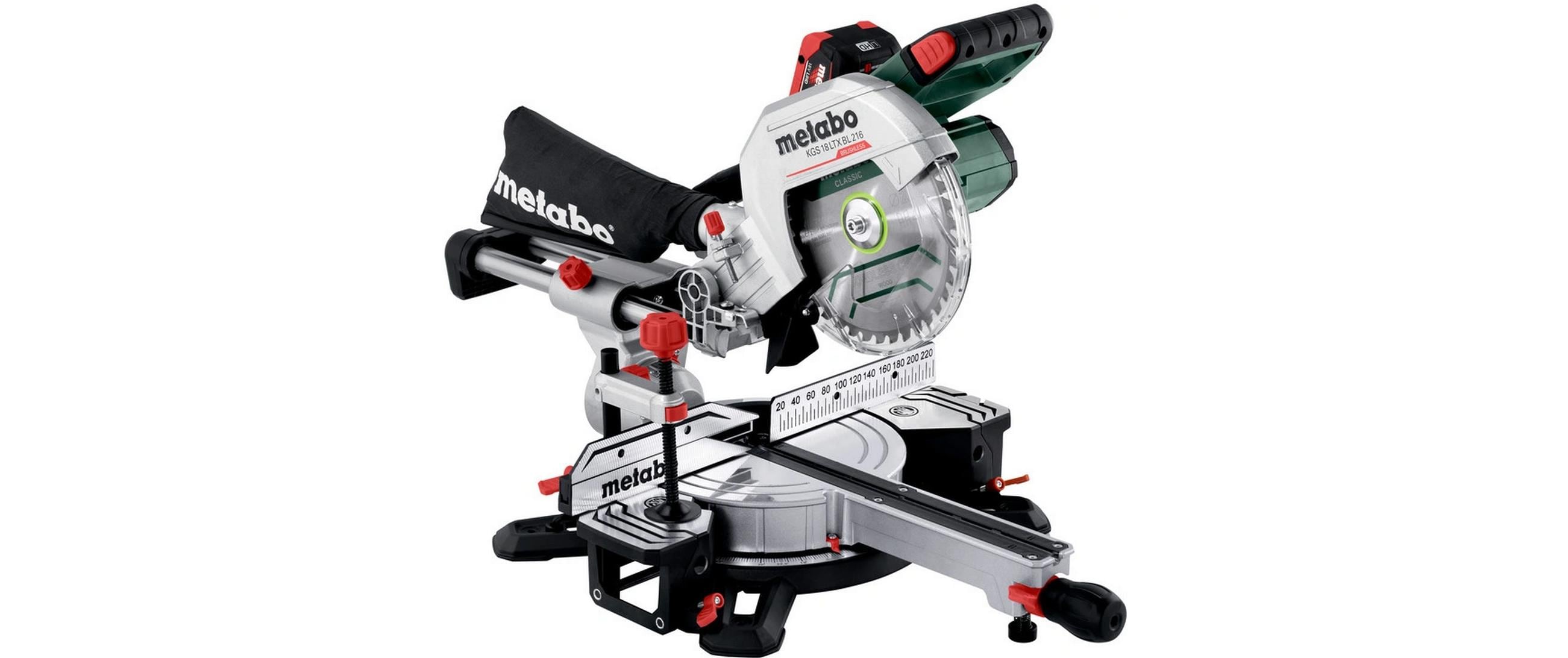 Metabo Akku-Kapp- und Gehrungssäge KGS 18 LTX BL 216, Kit