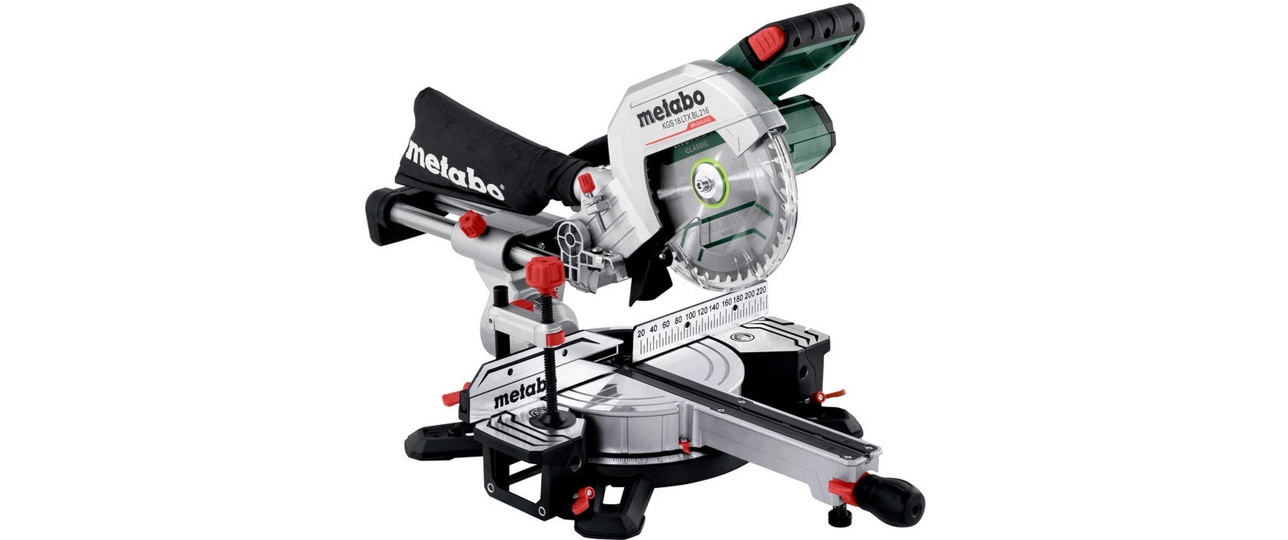 Metabo Akku-Kapp- und Gehrungssäge KGS 18 LTX BL 216, Solo