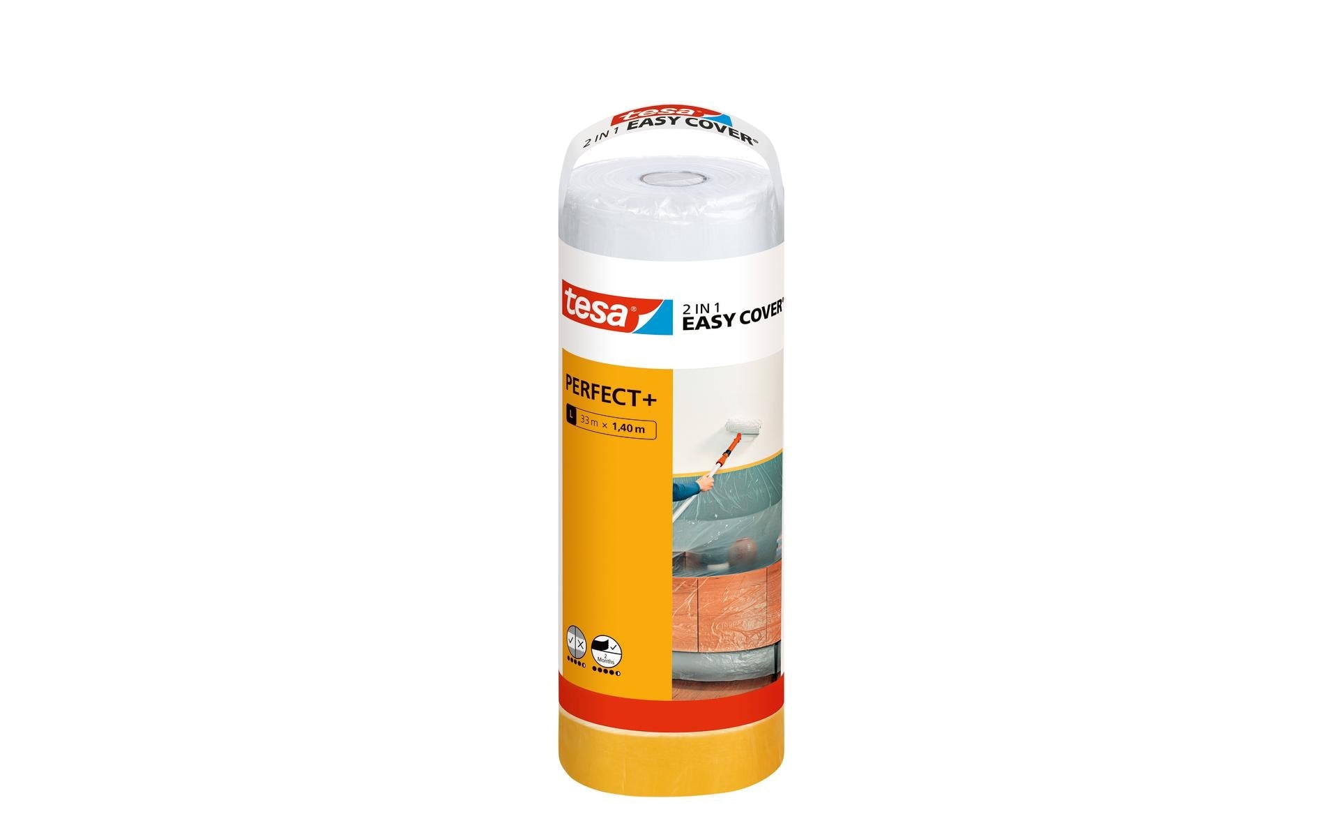 tesa Abdeckfolie Easy Cover Perfect+ Refill L, 33 x 1.4 m
