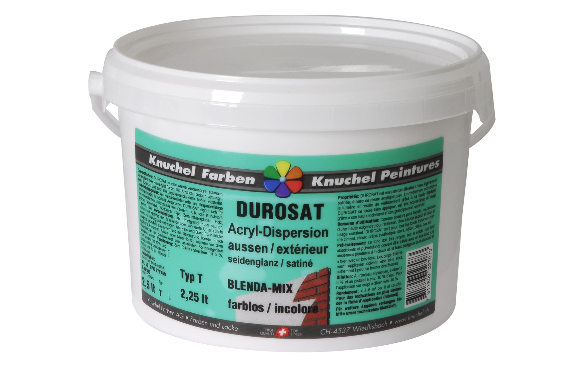 Knuchel Aussendispersion Durosat-Mix 2.5 l Transparent
