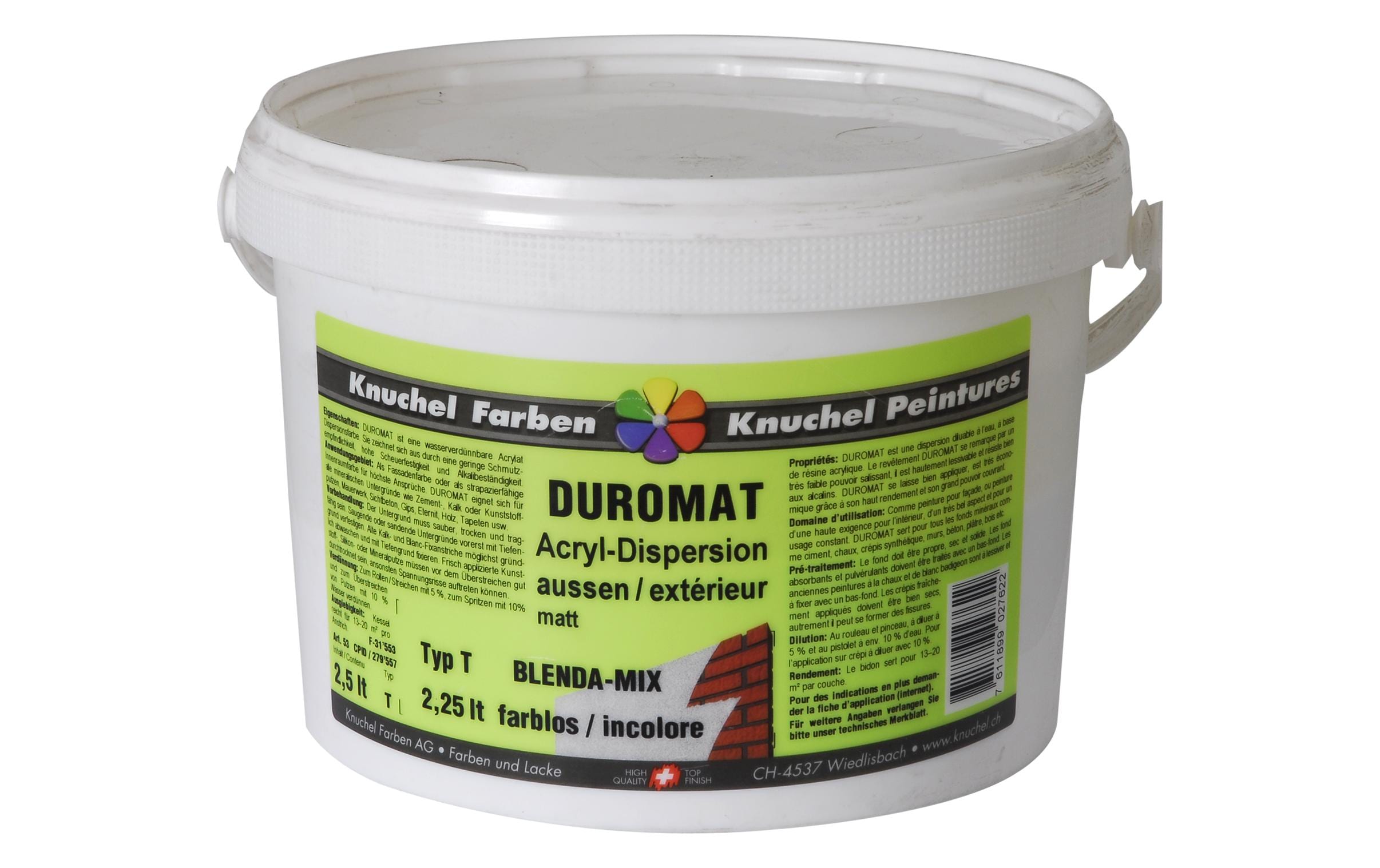 Knuchel Aussendispersion Duromat-Mix 2.5 l Transparent
