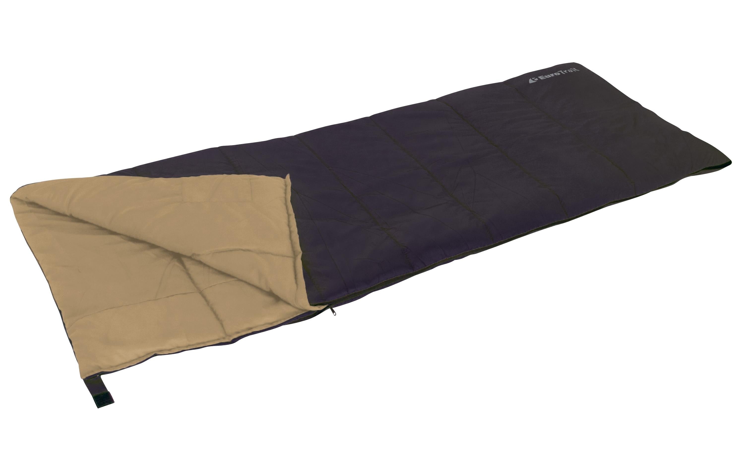 Eurotrail Schlafsack Spring Polyester, Beige/Dunkelbraun