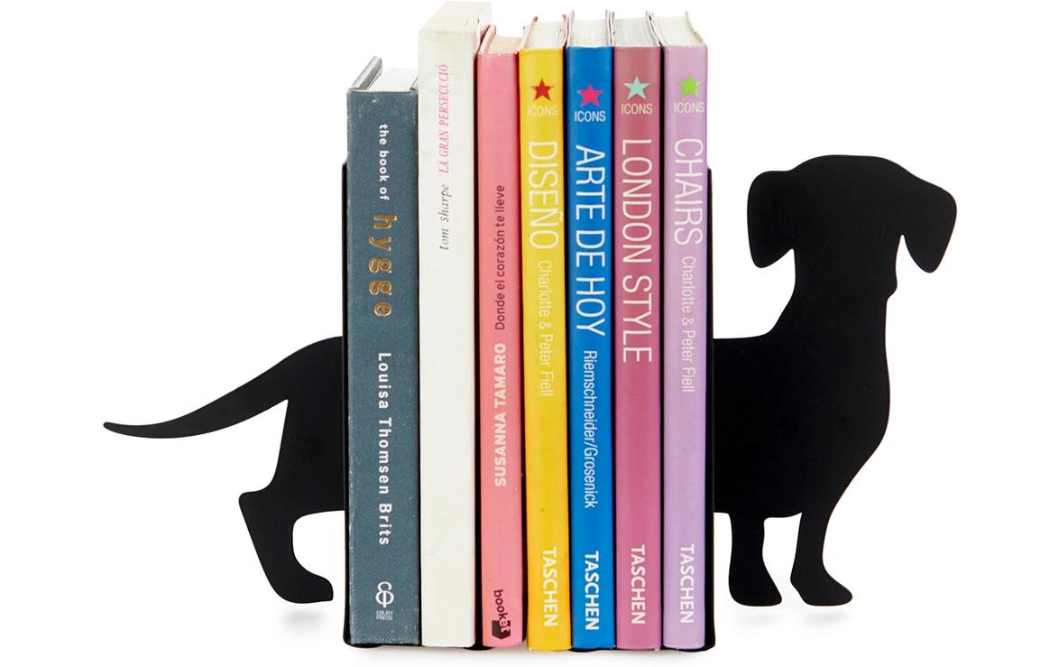 Trendform Buchstütze Hund Schwarz