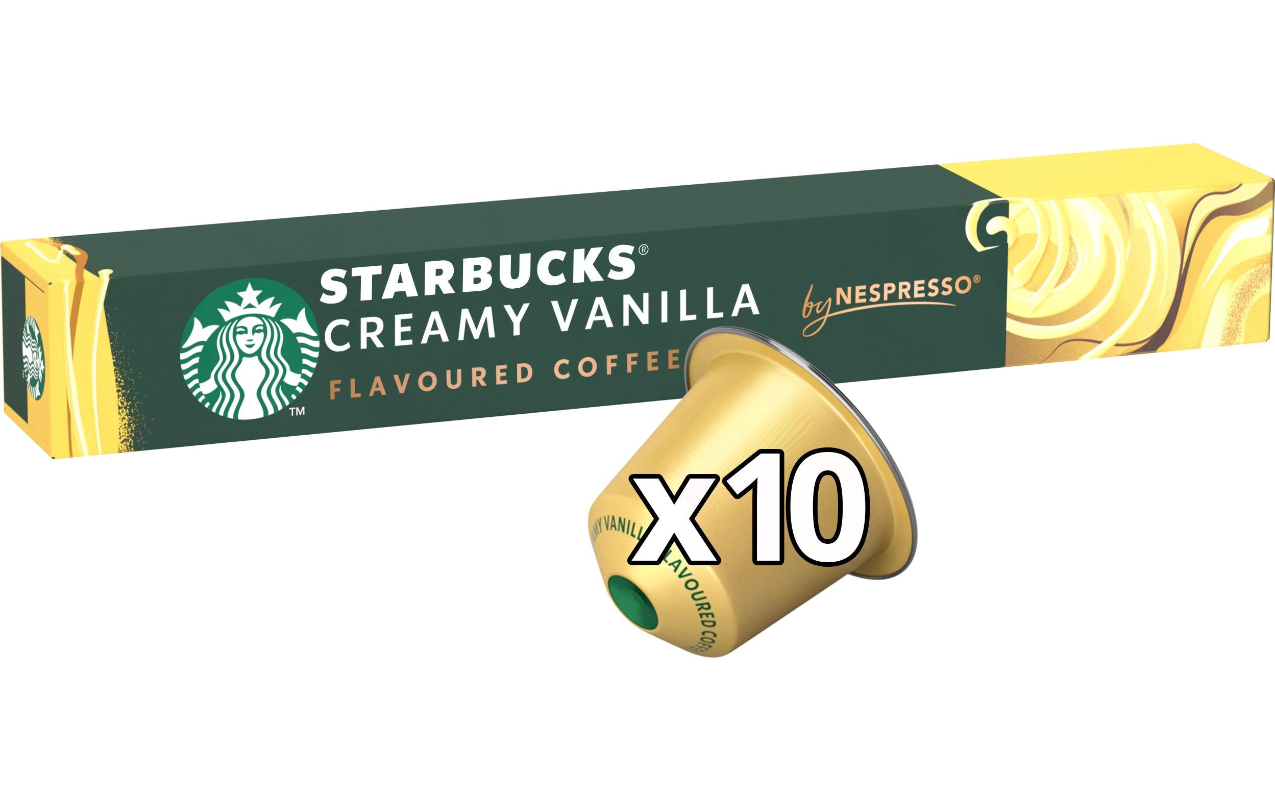 Starbucks Kaffeekapseln Creamy Vanilla by Nespresso Flavoured 10 Stück