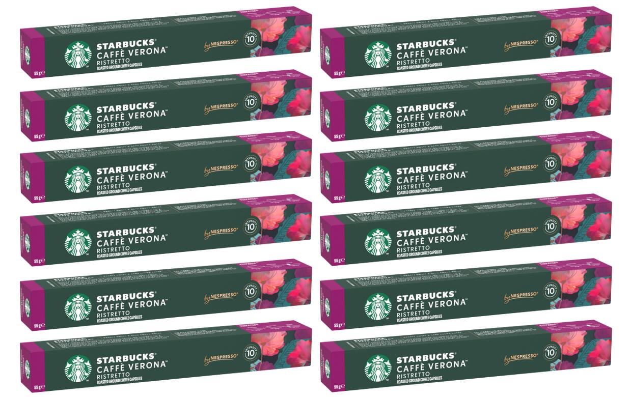 Starbucks Kaffeekapseln Caffè Verona Dark Roast 12 x 10 Stück