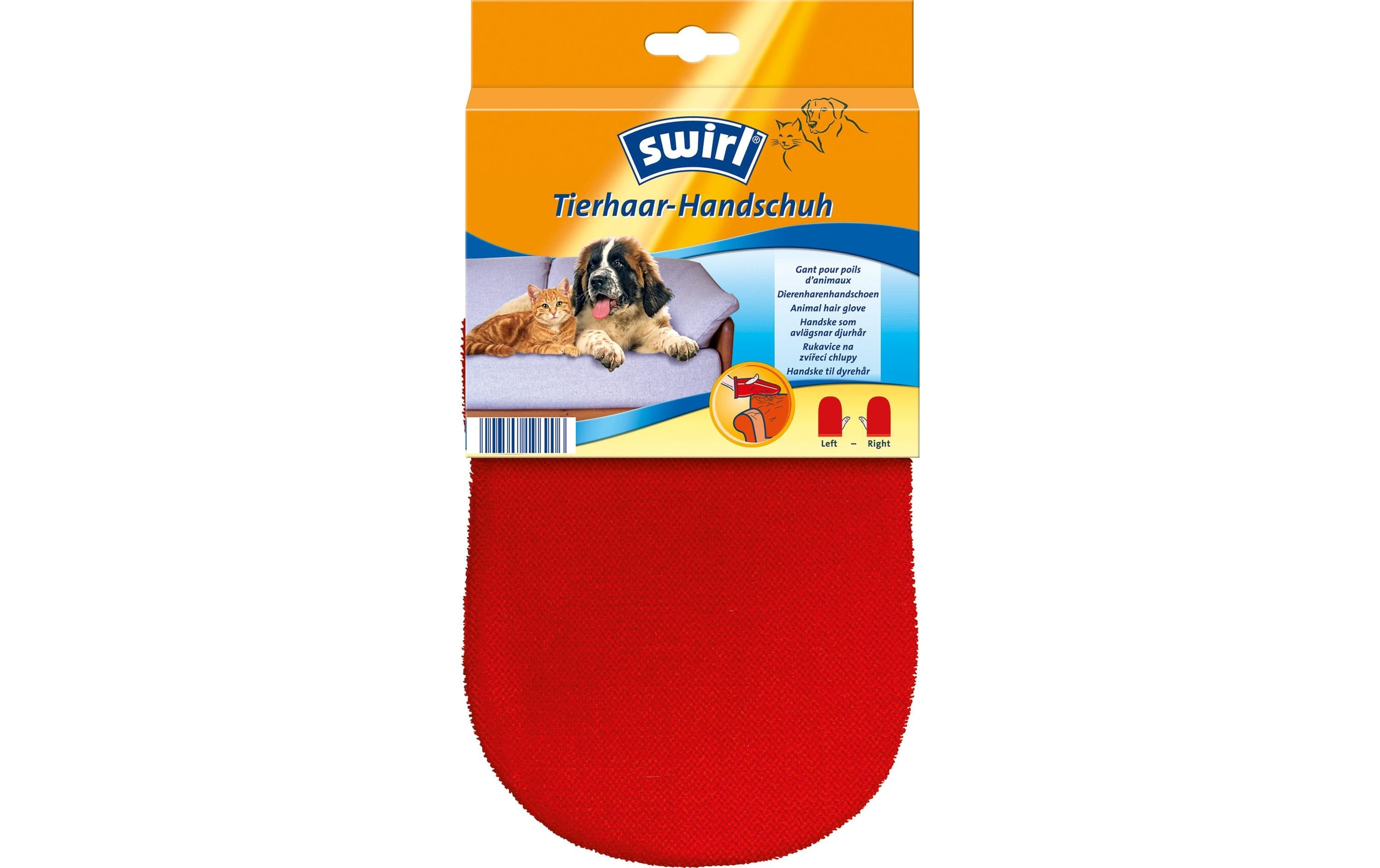 Swirl Tierhaar-Handschuh