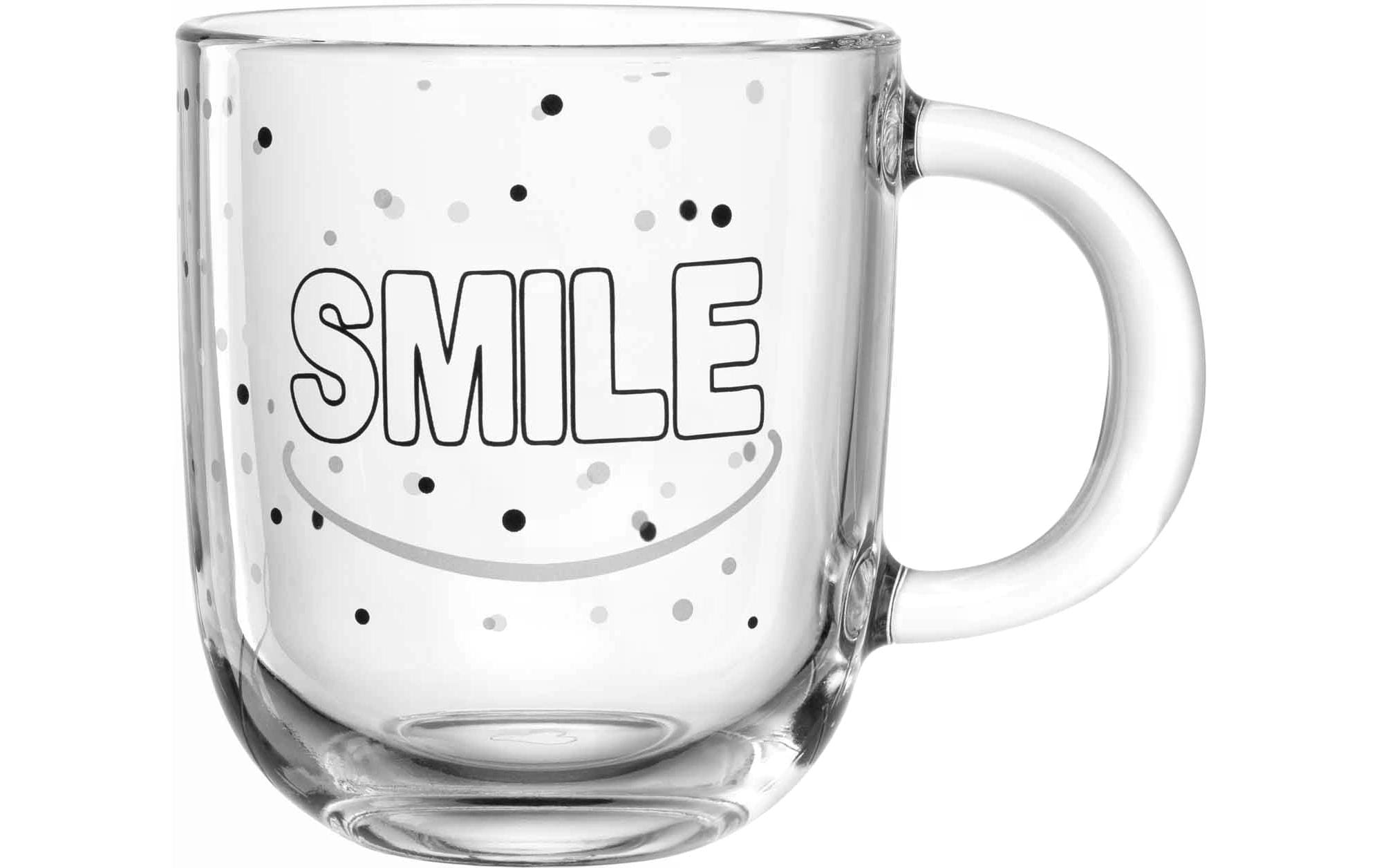 Leonardo Universaltasse Ufficio Smile 400 ml, 1 Stück, Transparent