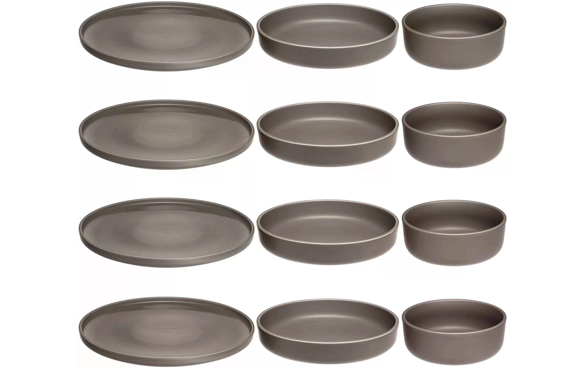 Leonardo Speise-Service Roma 12-teilig, Taupe