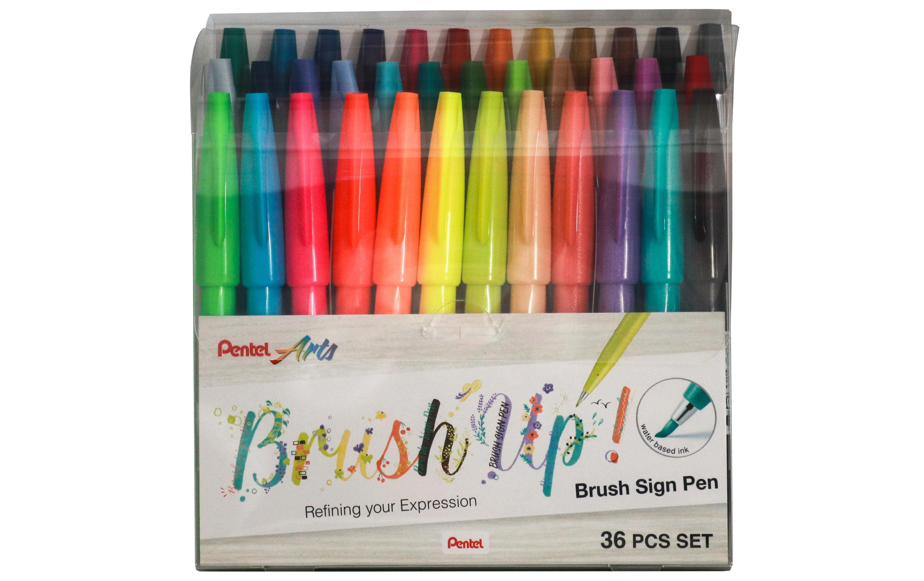 pentel Filzstift Brush Sign Pen 36 Farben