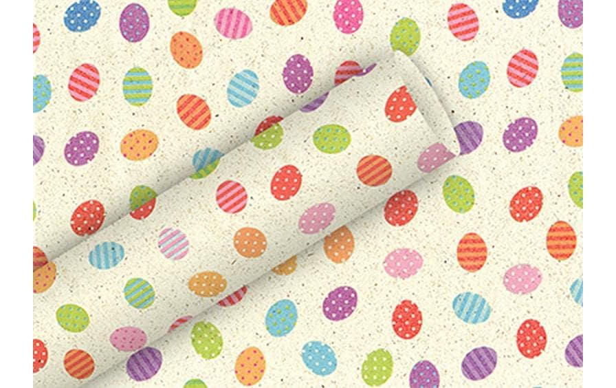 Braun + Company Geschenkpapier  By Nature Ostereier, Bunt