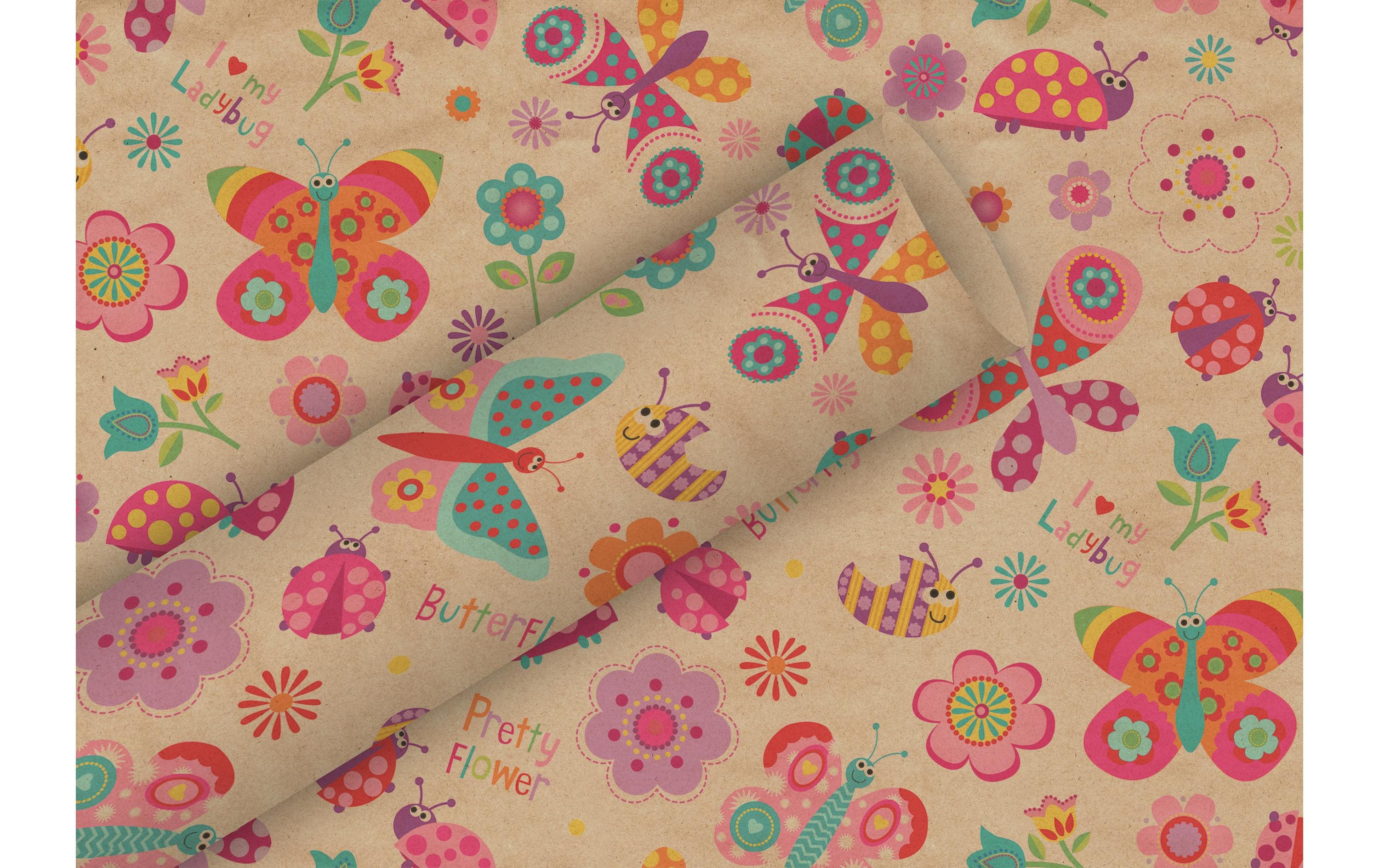 Braun + Company Geschenkpapier By Nature Flying Friends, Braun
