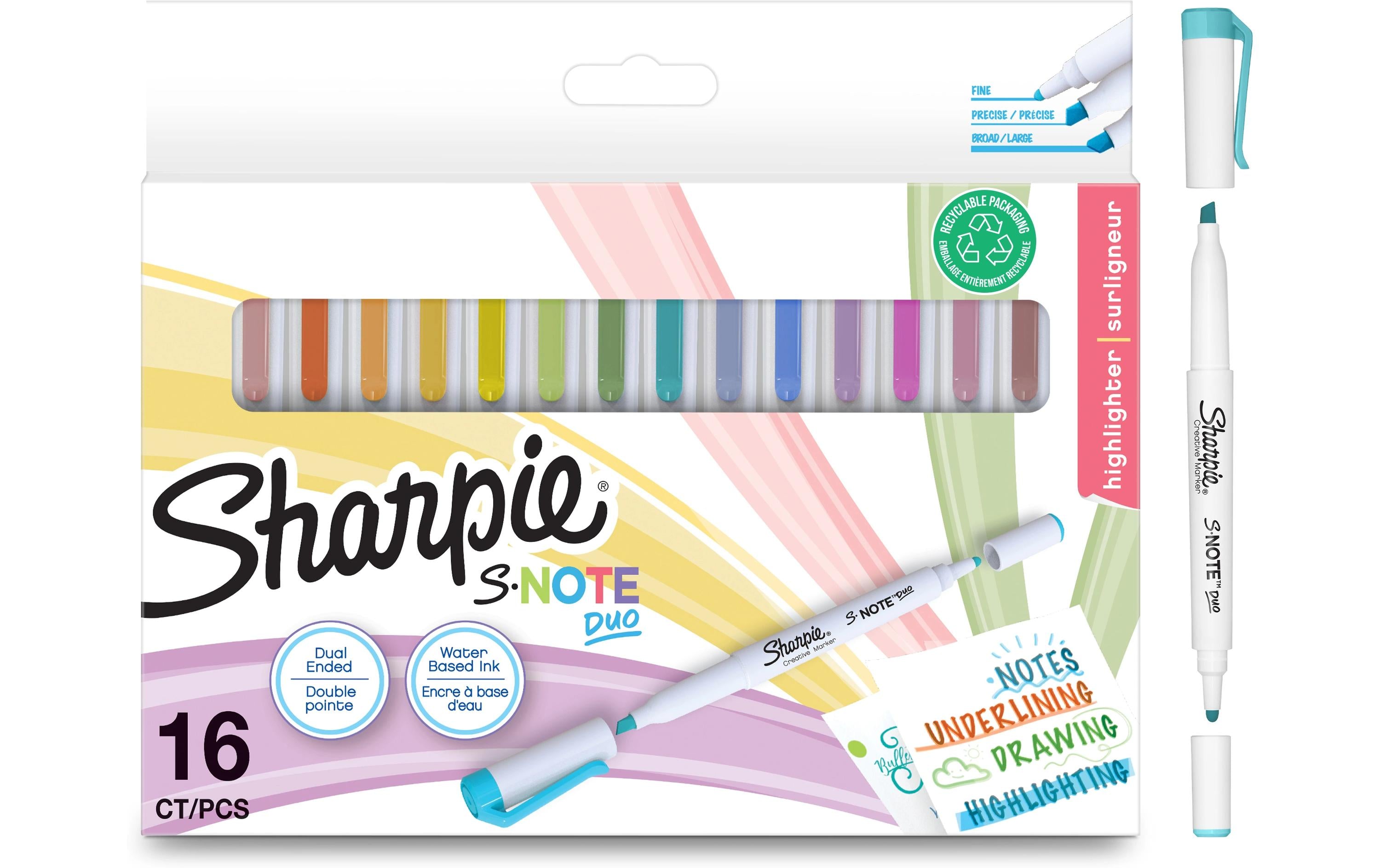 Sharpie Fasermaler S-Note Duo 16 Stück