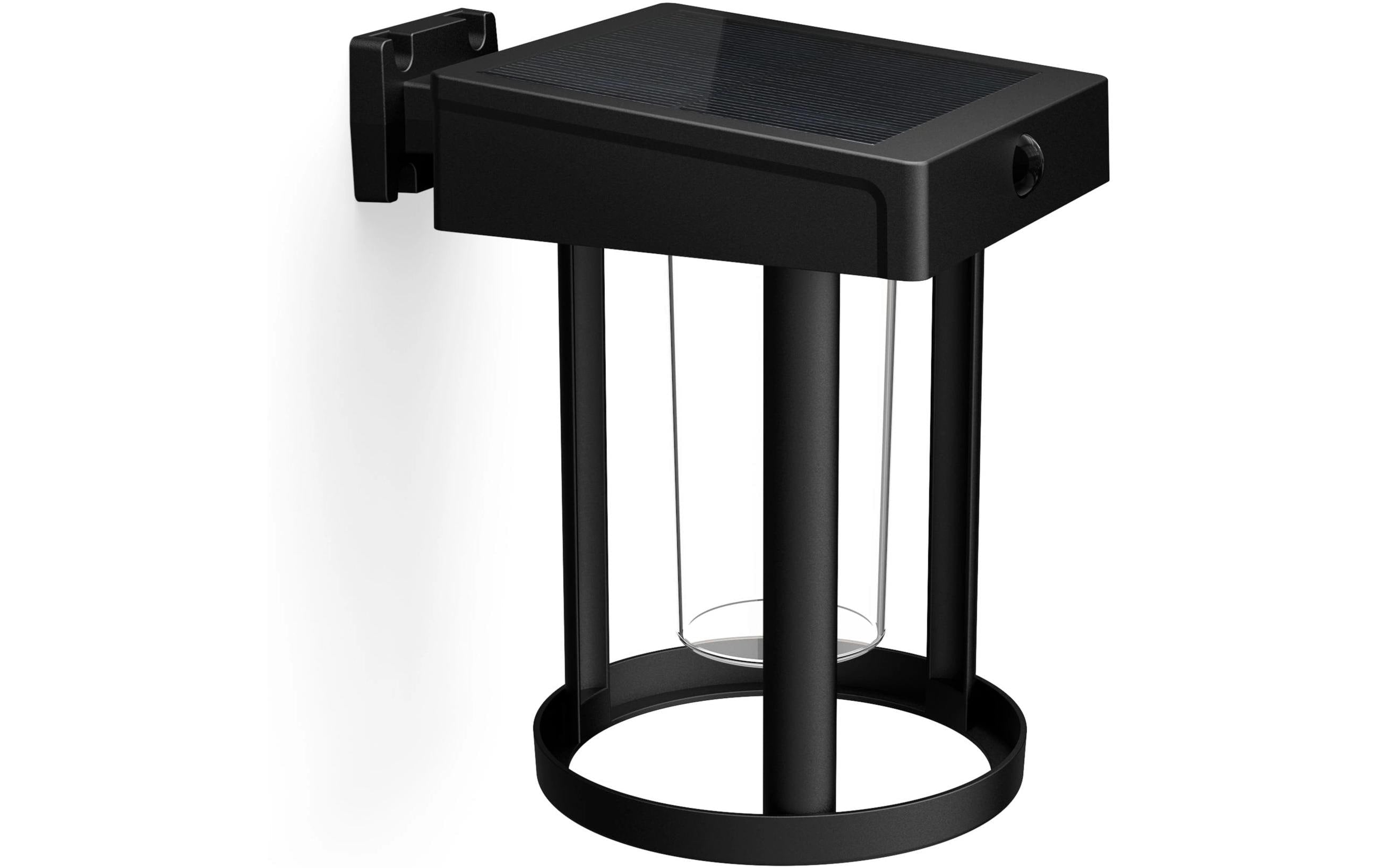 Philips Camill UE Wandleuchte Solar rund schwarz 3000K