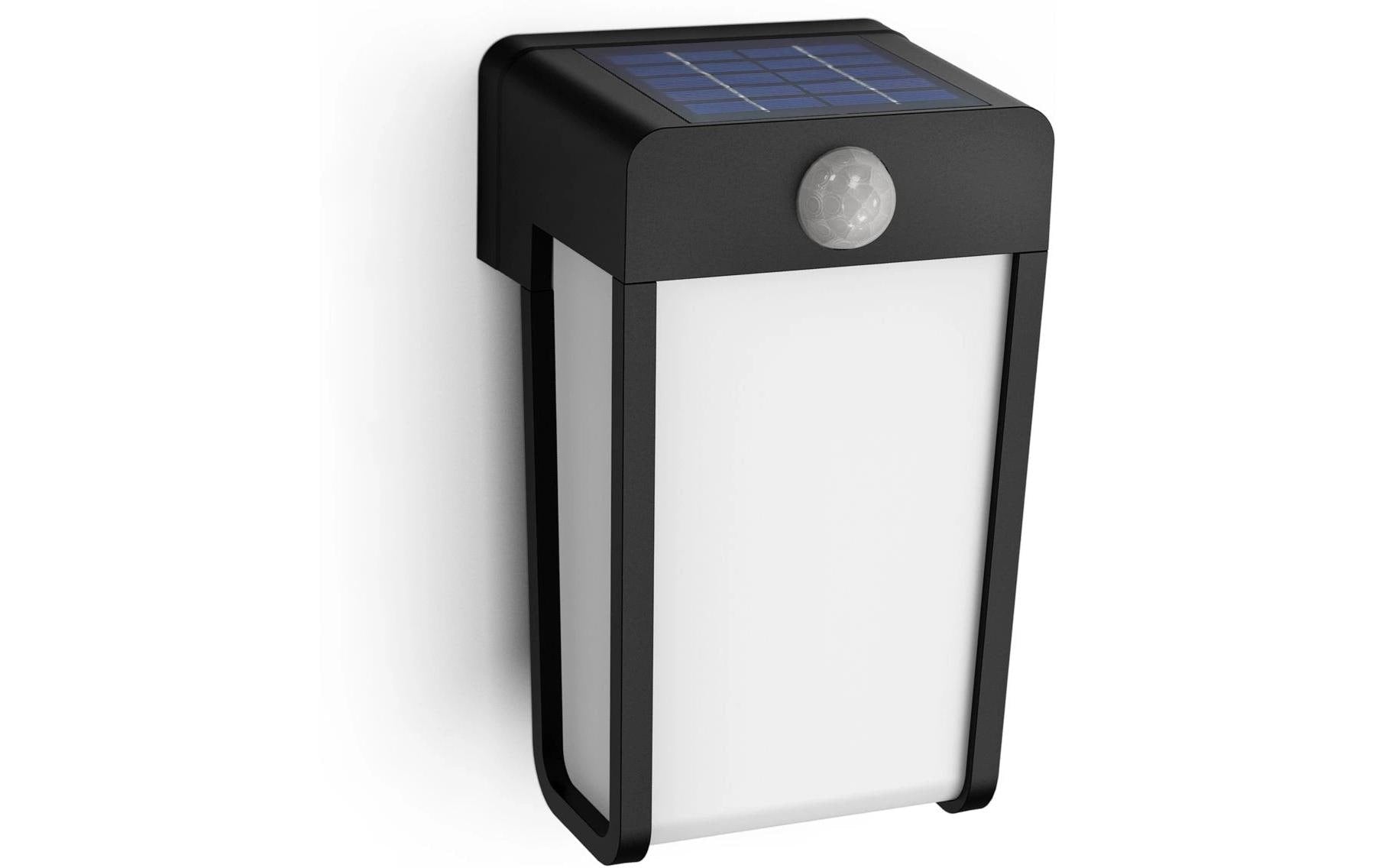 Philips Solar Shroud Wandleuchte, Licht+Bewegungssensor, matt, 2700K