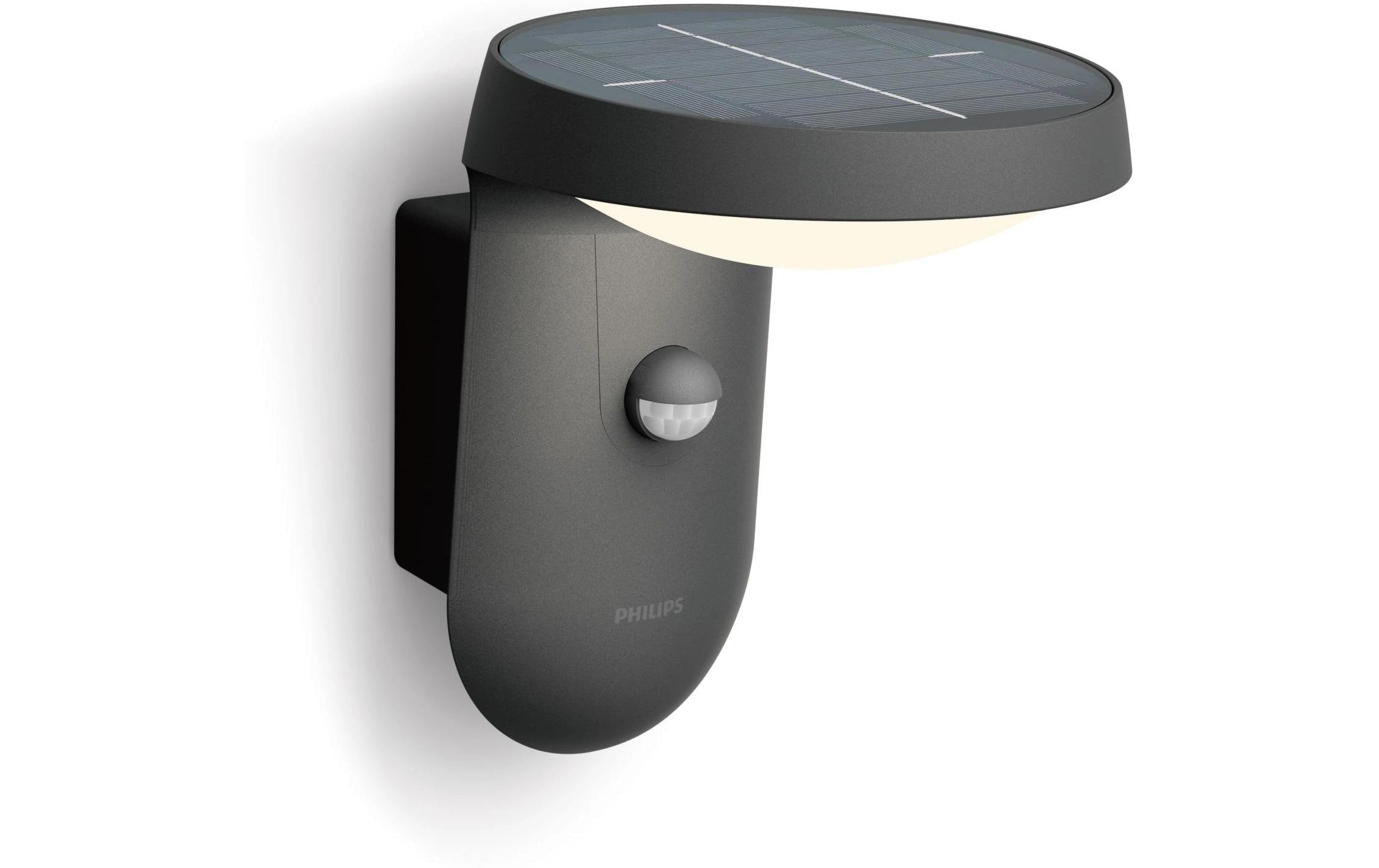 Philips Wandleuchte Tyla IR Solar Ultra-Efficient Anthrazit + Sensor