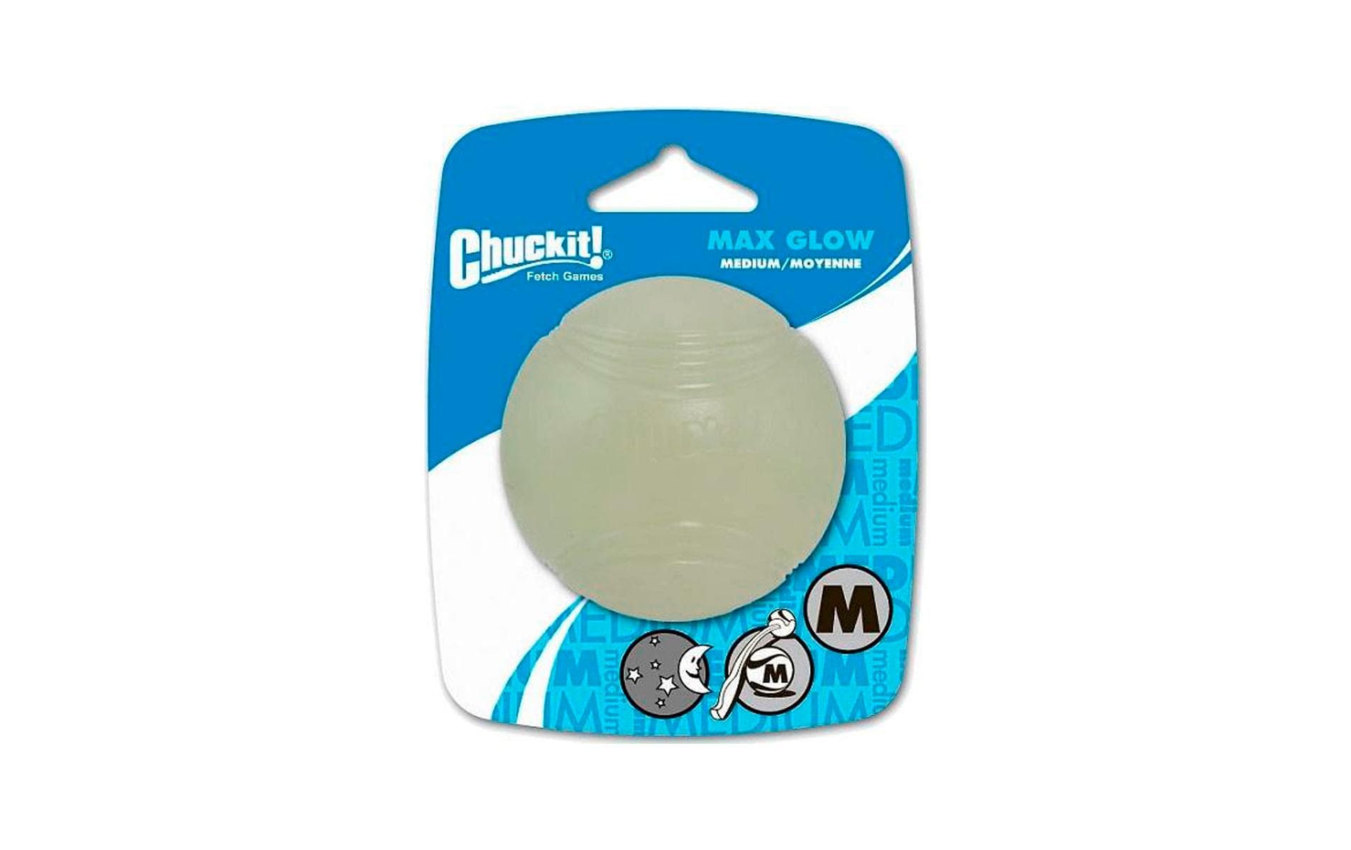 Chuckit! Hunde-Spielzeug Max Glow Ball M, Ø 6.5 cm