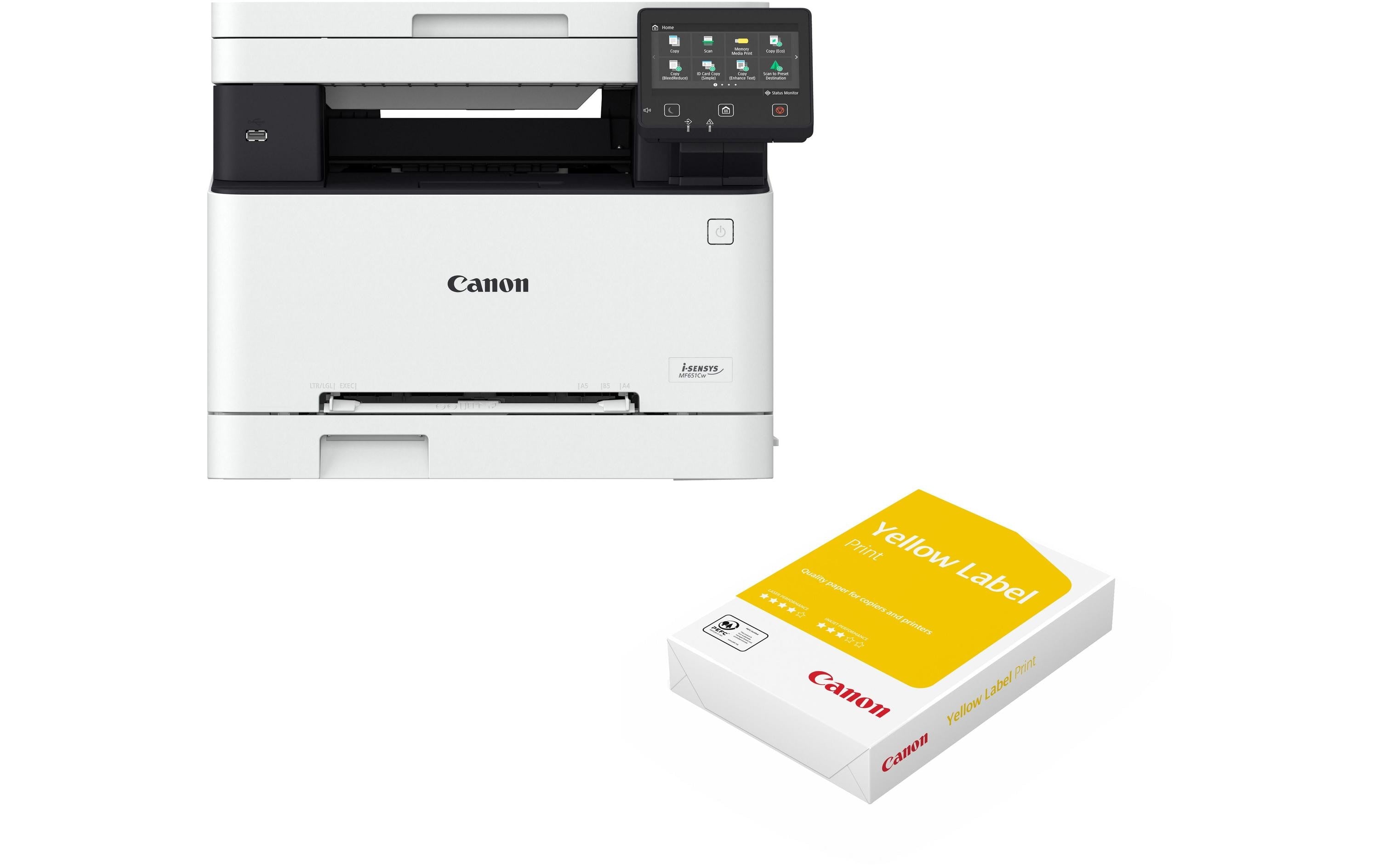 Canon Multifunktionsdrucker i-SENSYS MF651Cw + Yellow Label Print