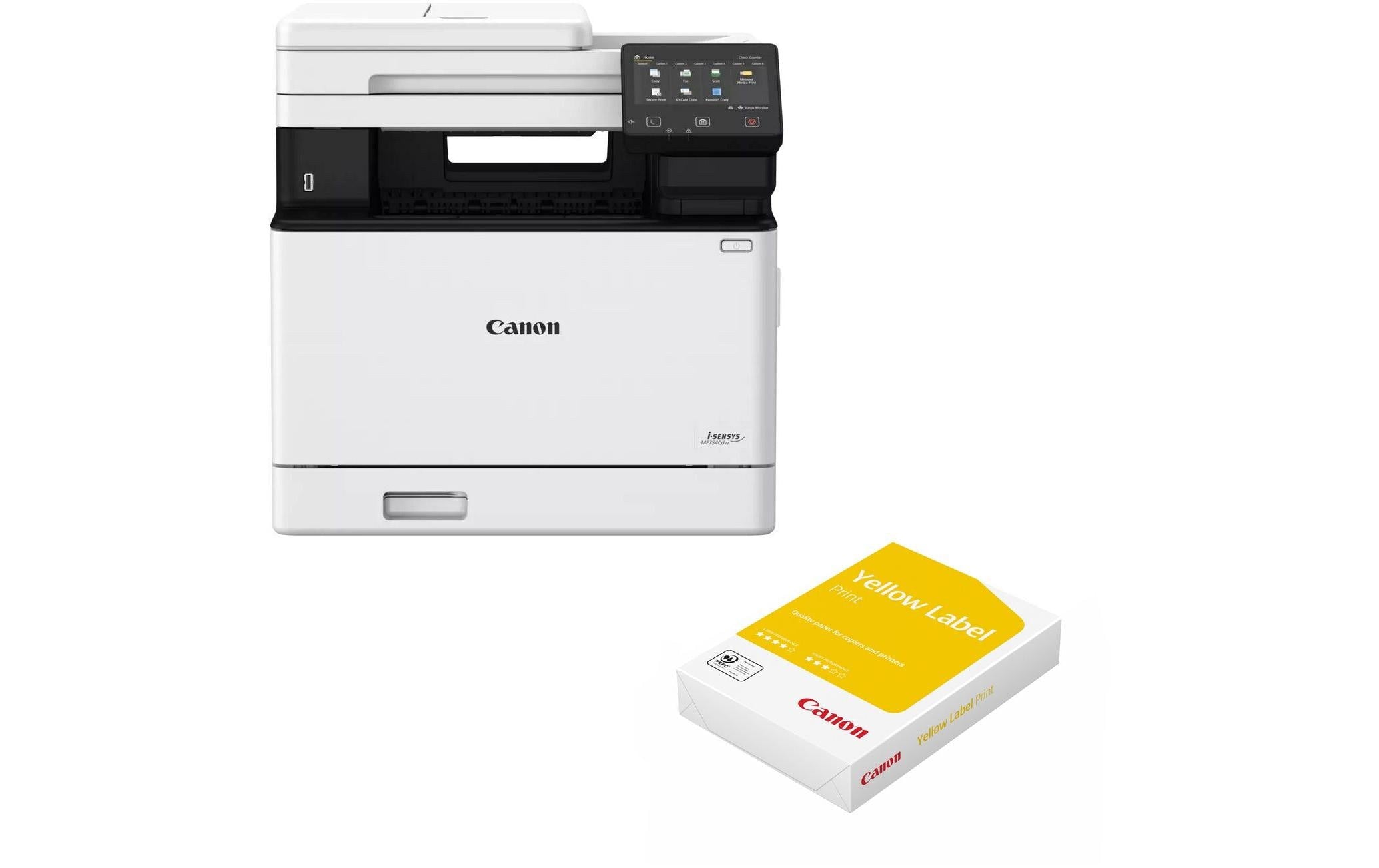 Canon Multifunktionsdrucker i-SENSYS MF752Cdw + Yellow Label Print