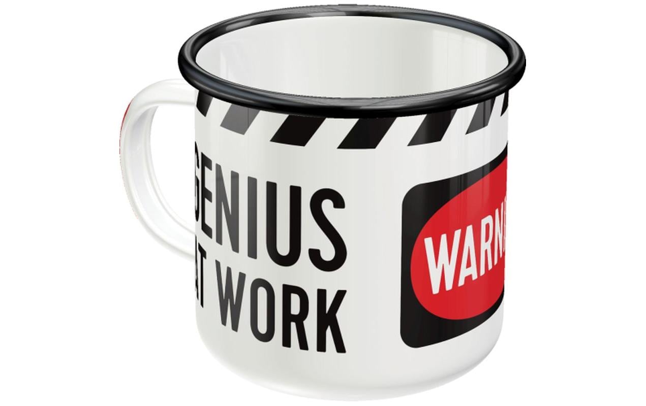 Nostalgic Art Universaltasse Genius At Work 360 ml, 1 Stück, Schwarz/Weiss