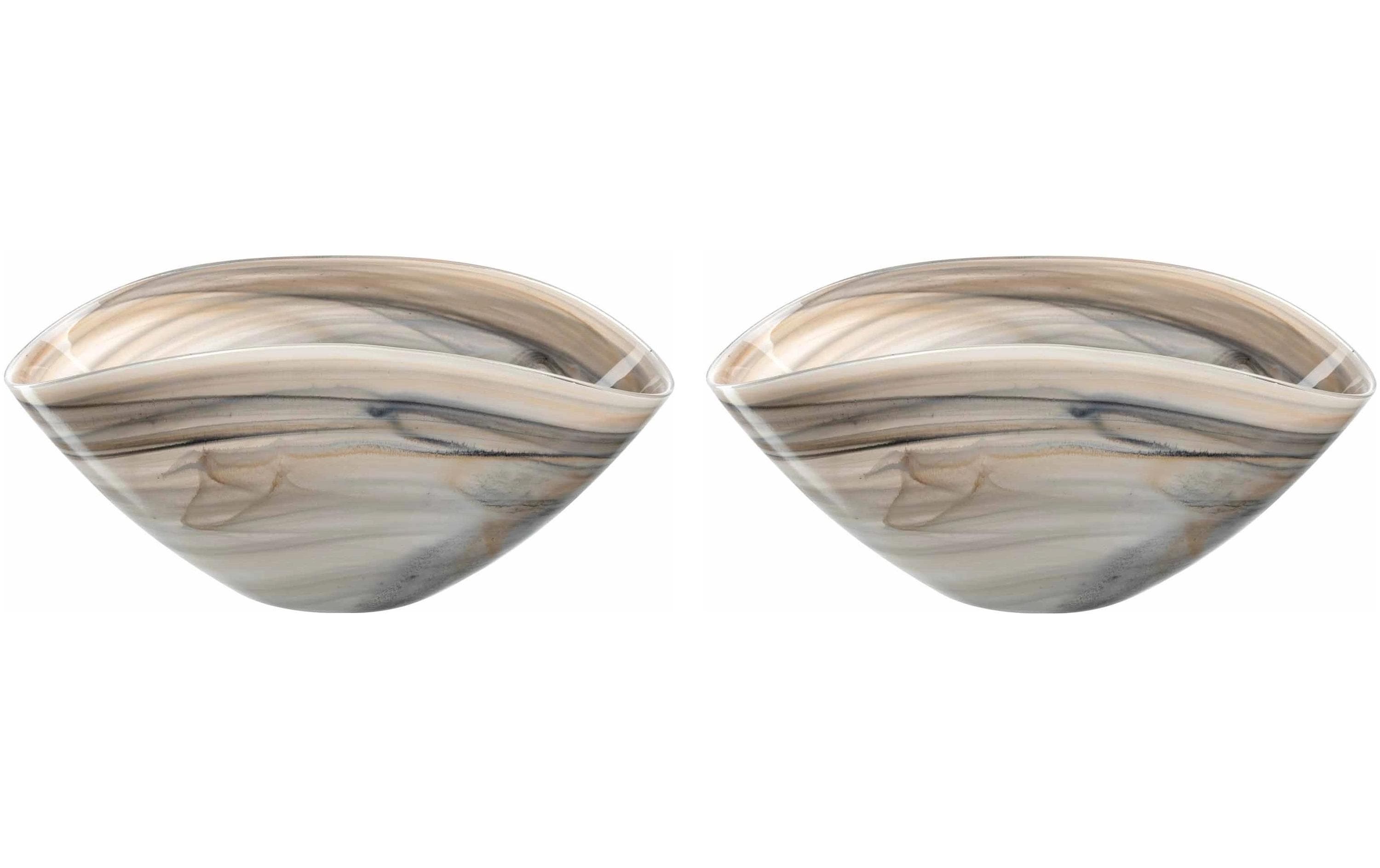 Leonardo Schale Alabastro 27 x 15 cm, 2 Stück, Beige