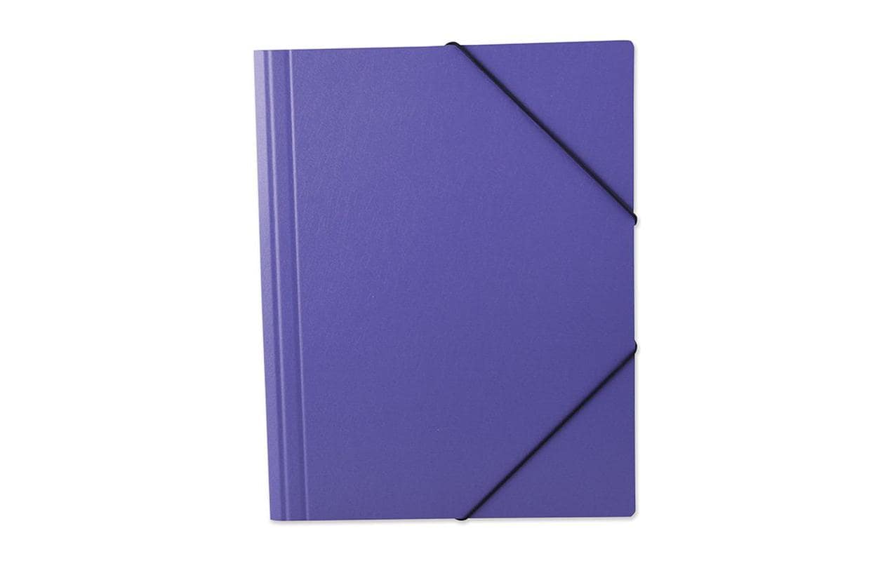 office focus Gummibandmappe A4 ohne Etikette Violett