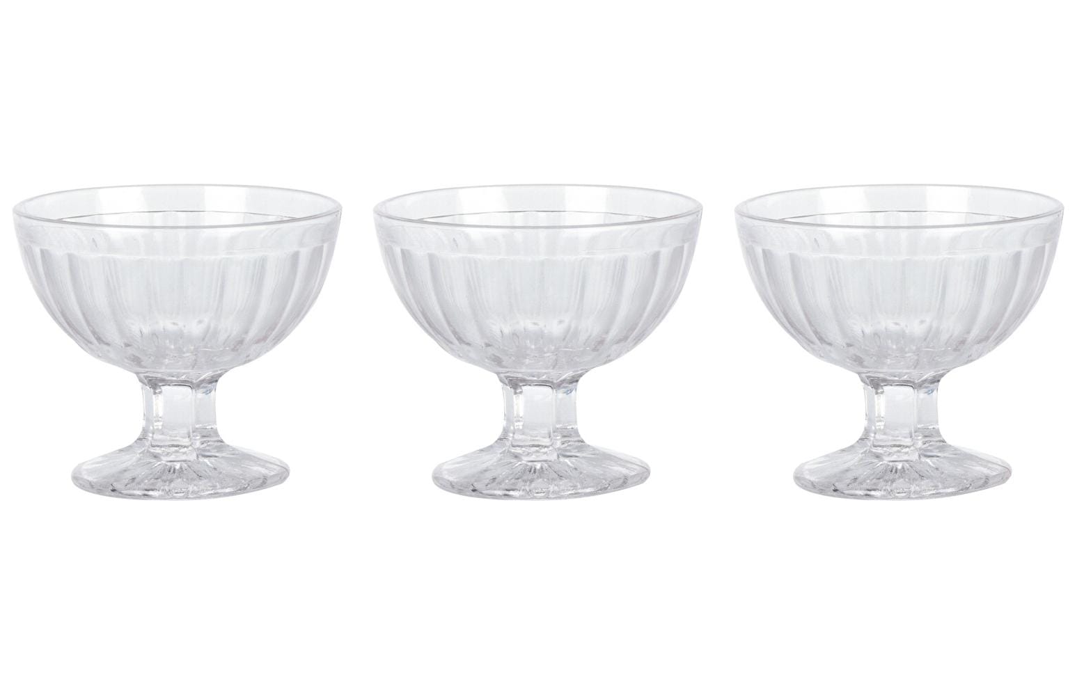 FURBER Dessert-Schale 3 Stück, Transparent