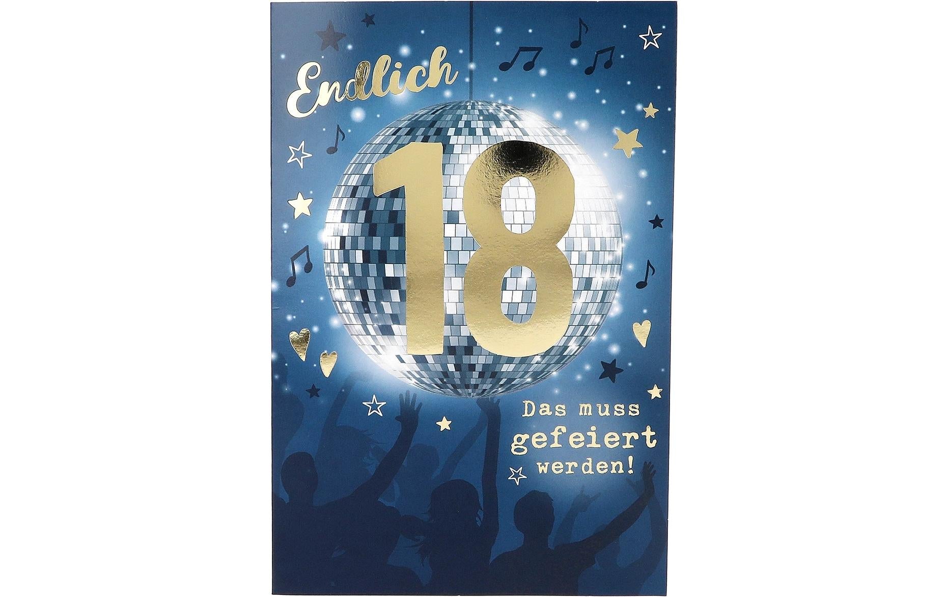 Depesche Musikkarte beweglich Geburtstag, Volljährigkeit