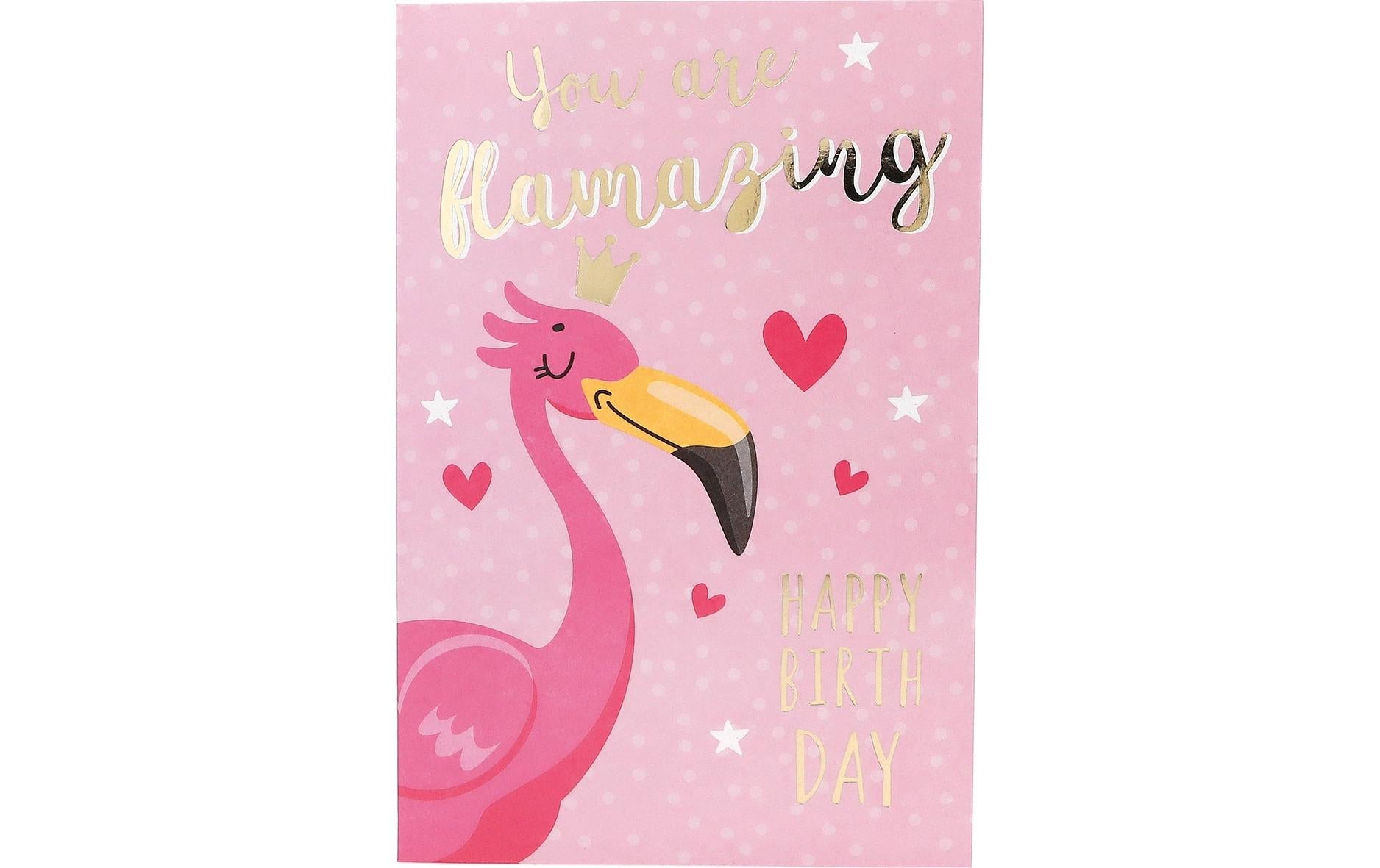 Depesche Musikkarte beweglich Geburtstag, Flamingo