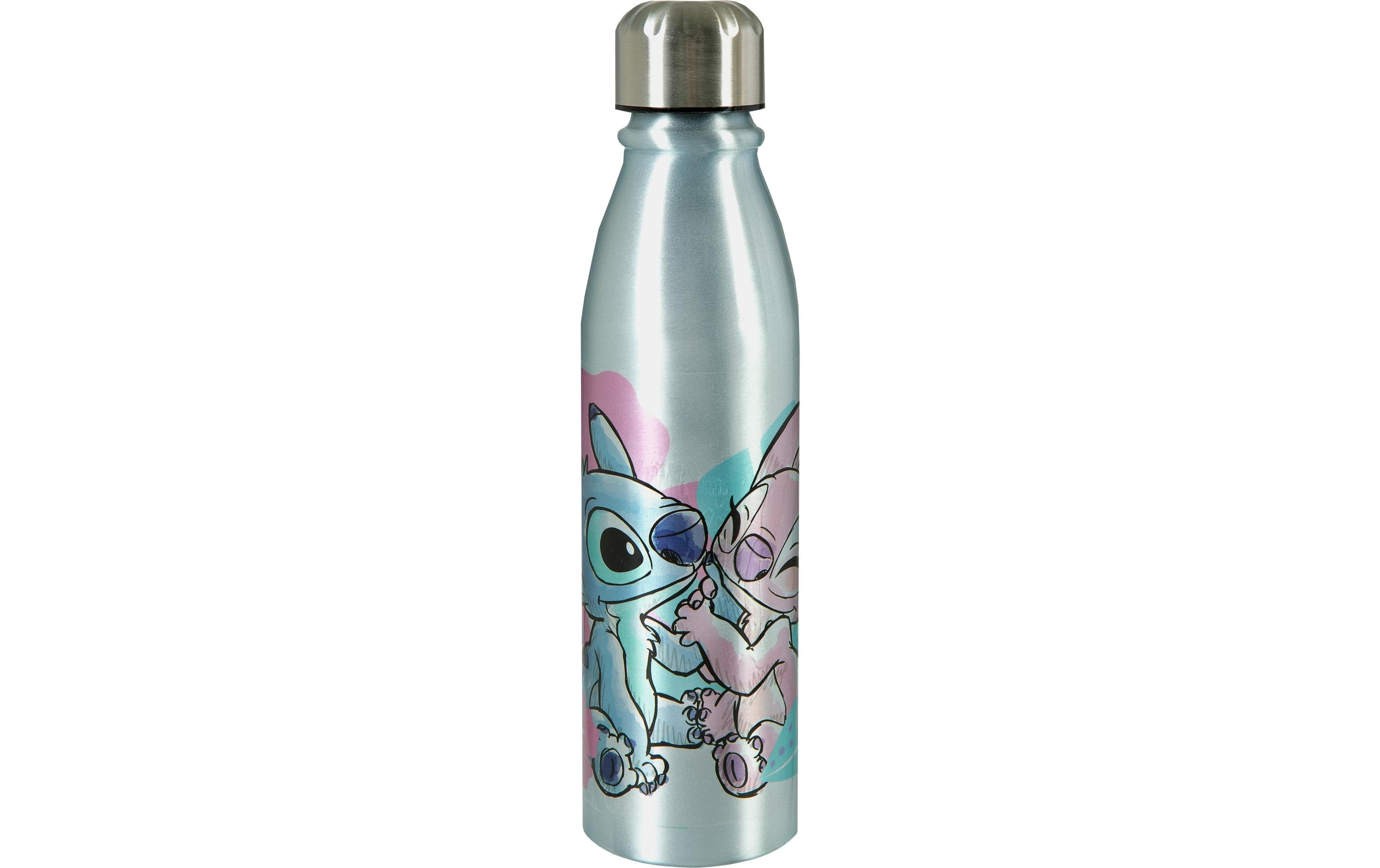 Scooli Trinkflasche Disney Lilo & Stitch 600 ml, Blau/Rosa