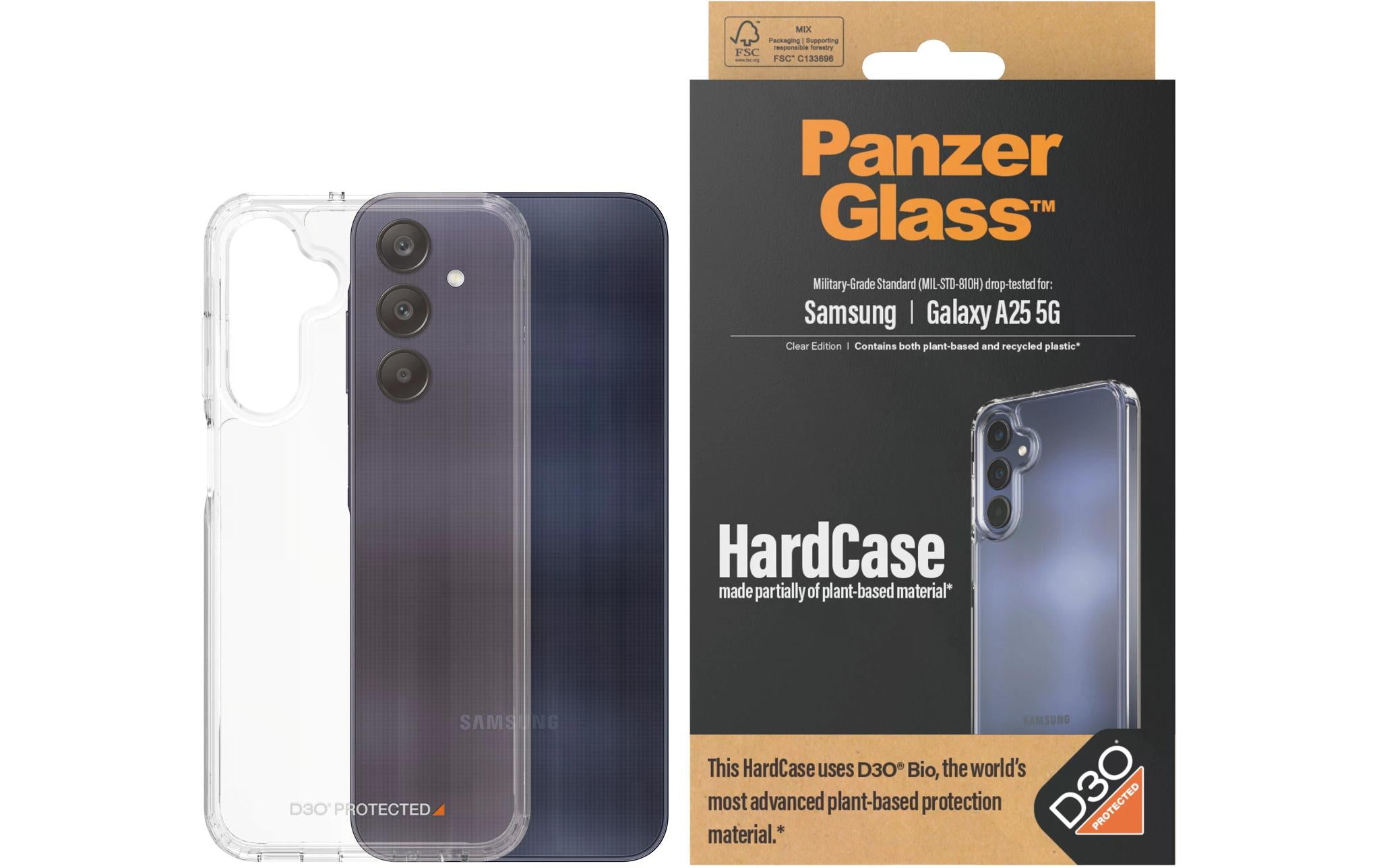 Panzerglass Back Cover HardCase D3O Galaxy A25 5G Transparent