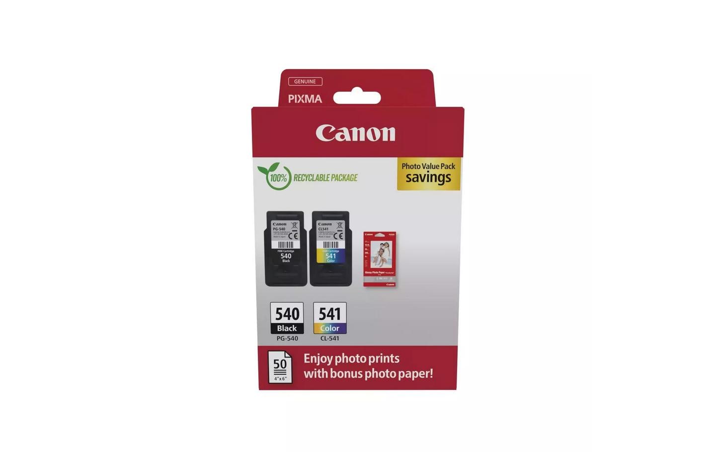 Canon Tintenset PG-540 / CL-541 inkl Fotopapier