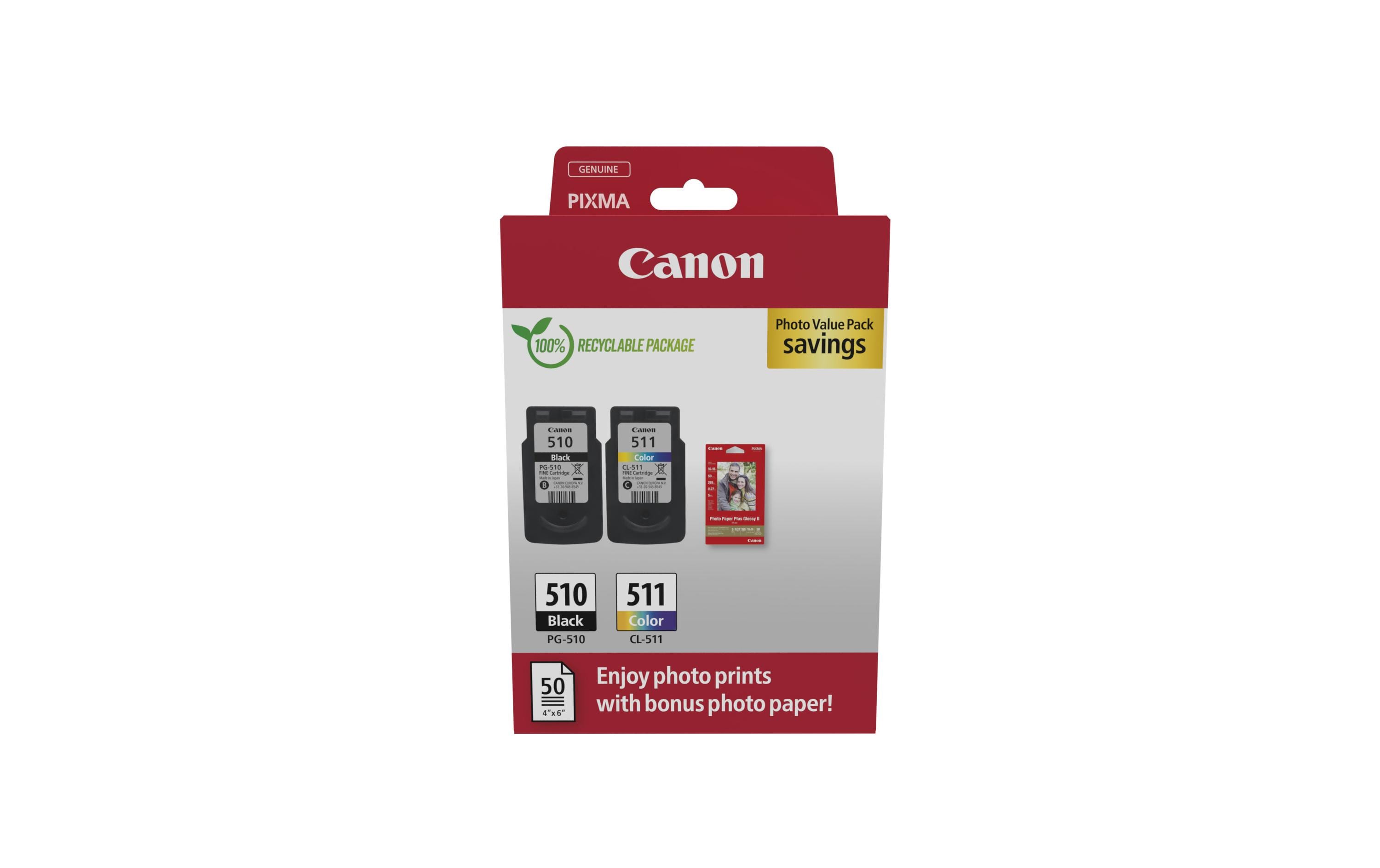 Canon Tinte PG-510 / CL-511 BK, CMY