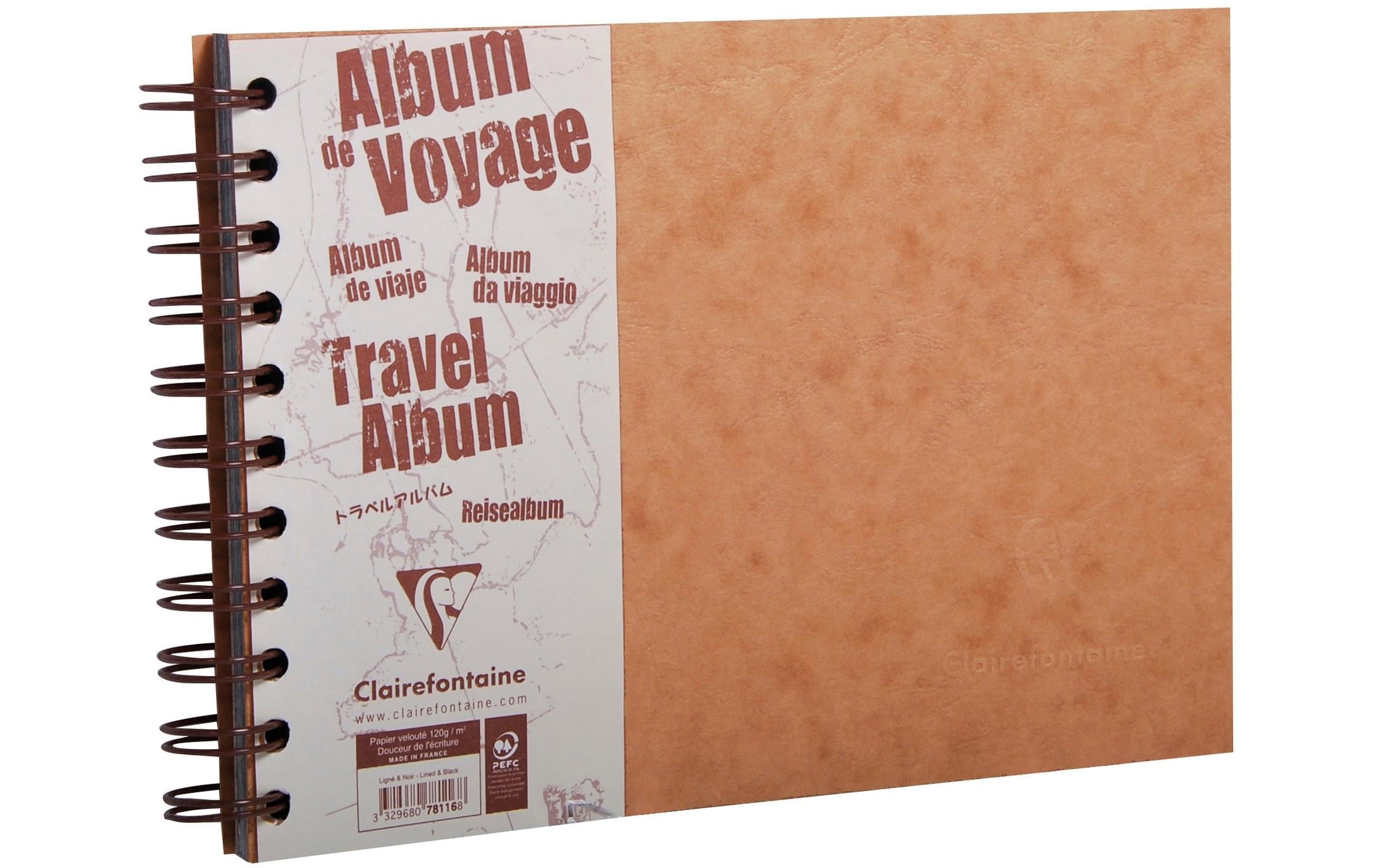 Clairefontaine Fotoalbum AgeBag A5 quer, 40 Blatt, Tabak