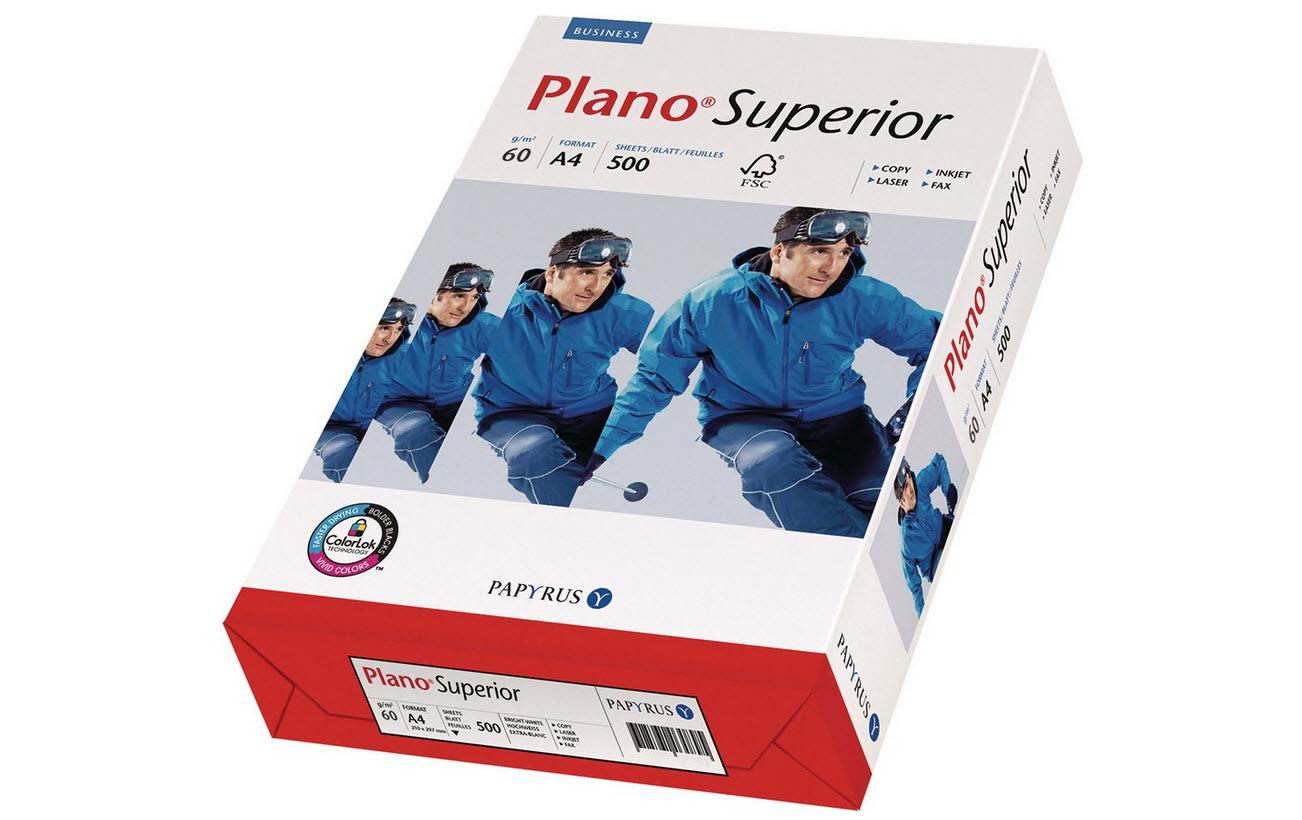 Plano Kopierpapier Superior A4, Weiss, 60 g/m², 500 Blatt