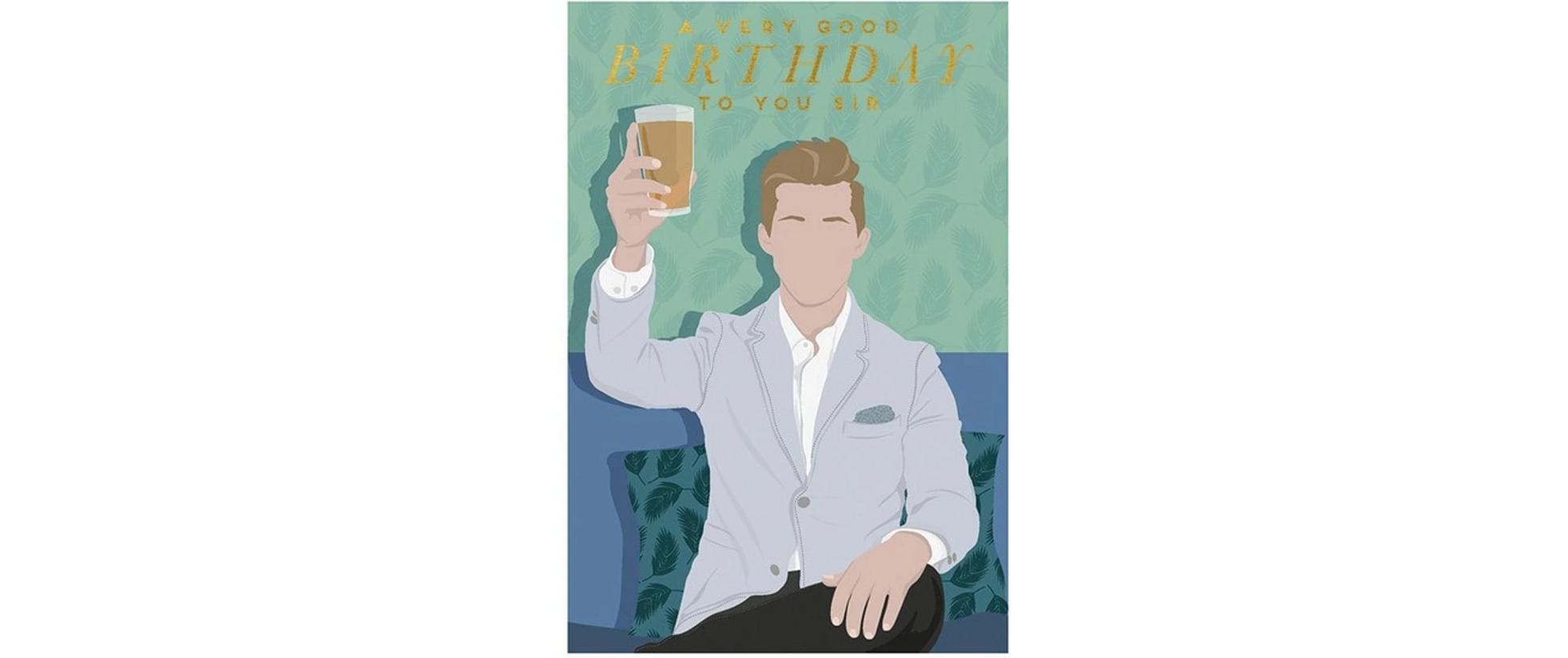 Cart Motivkarte Happy Birthday 12 x 17 cm