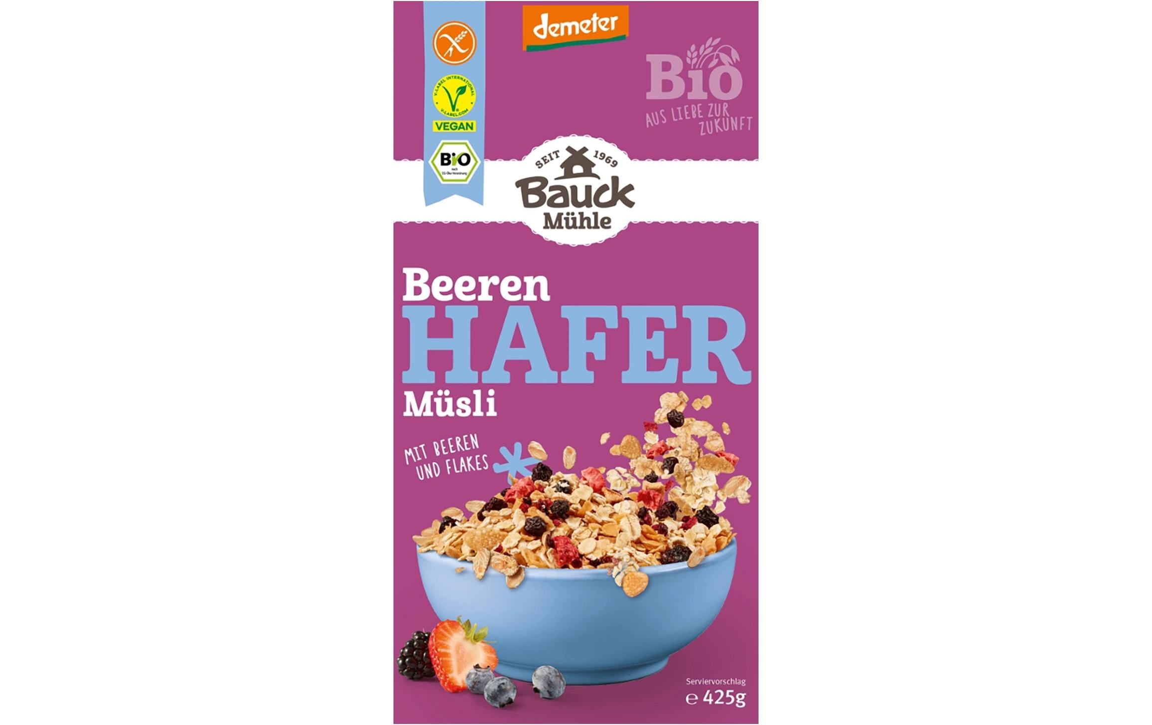 Bauck Mühle Müesli Hafer Beere 425 g