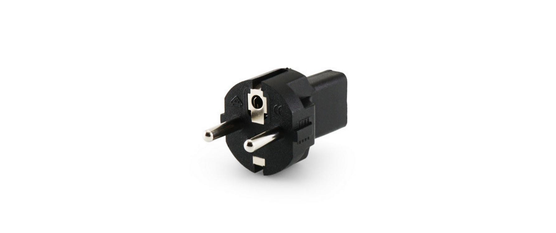 Alpha Elettronica Adapterstecker C13 - Schuko, gerade