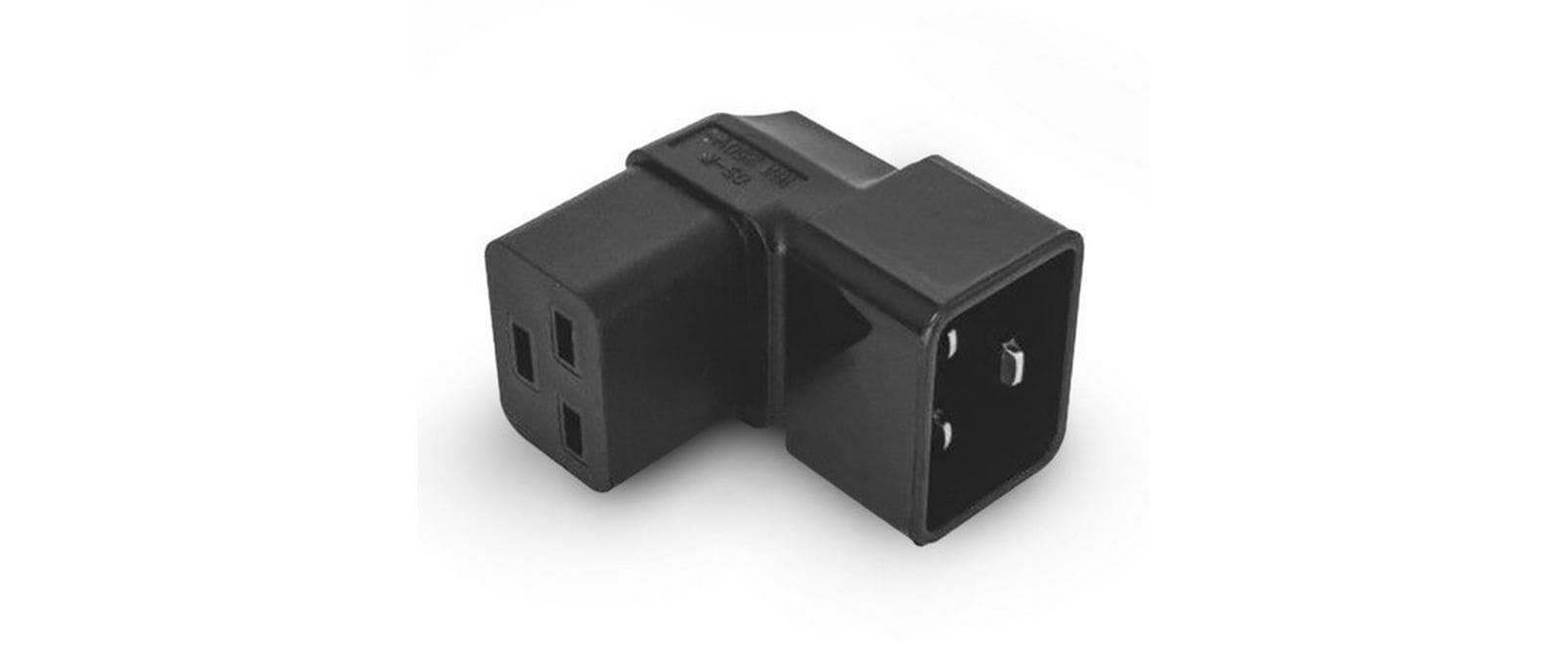 Alpha Elettronica Adapterstecker C19 - C20, frontal gewinkelt