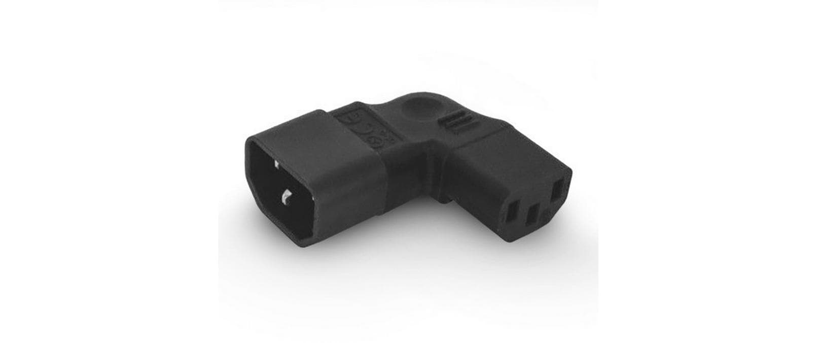 Alpha Elettronica Adapterstecker C13 - C14, seitlich gewinkelt
