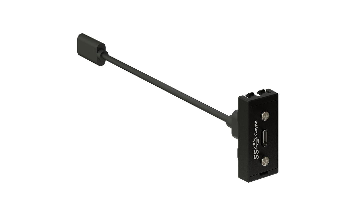 max connect USB-Adapter 45 x 22.5 mm, 1x USB-C 3.1 Data, Anthrazit