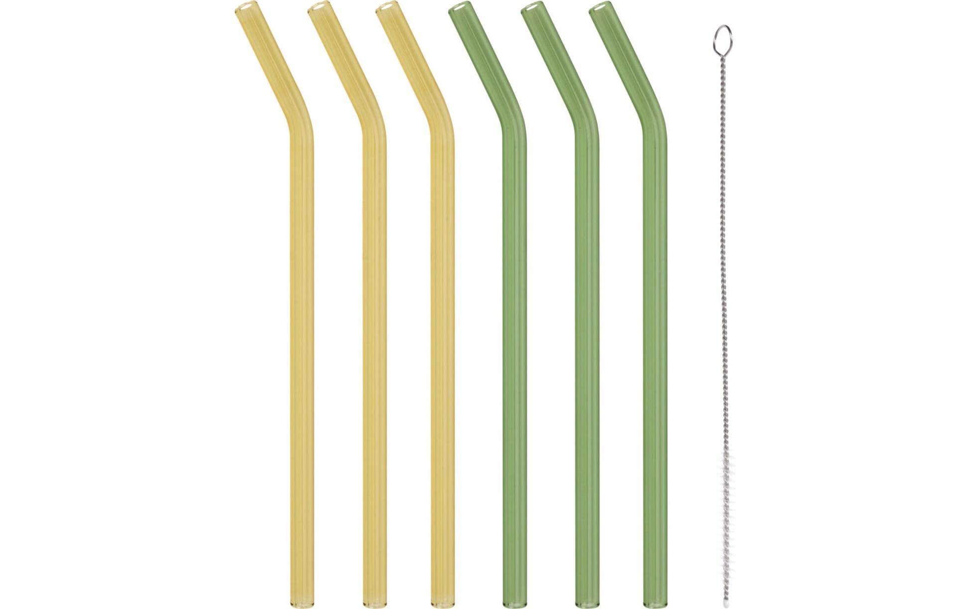 FURBER Strohhalm Glas, 6 Stück