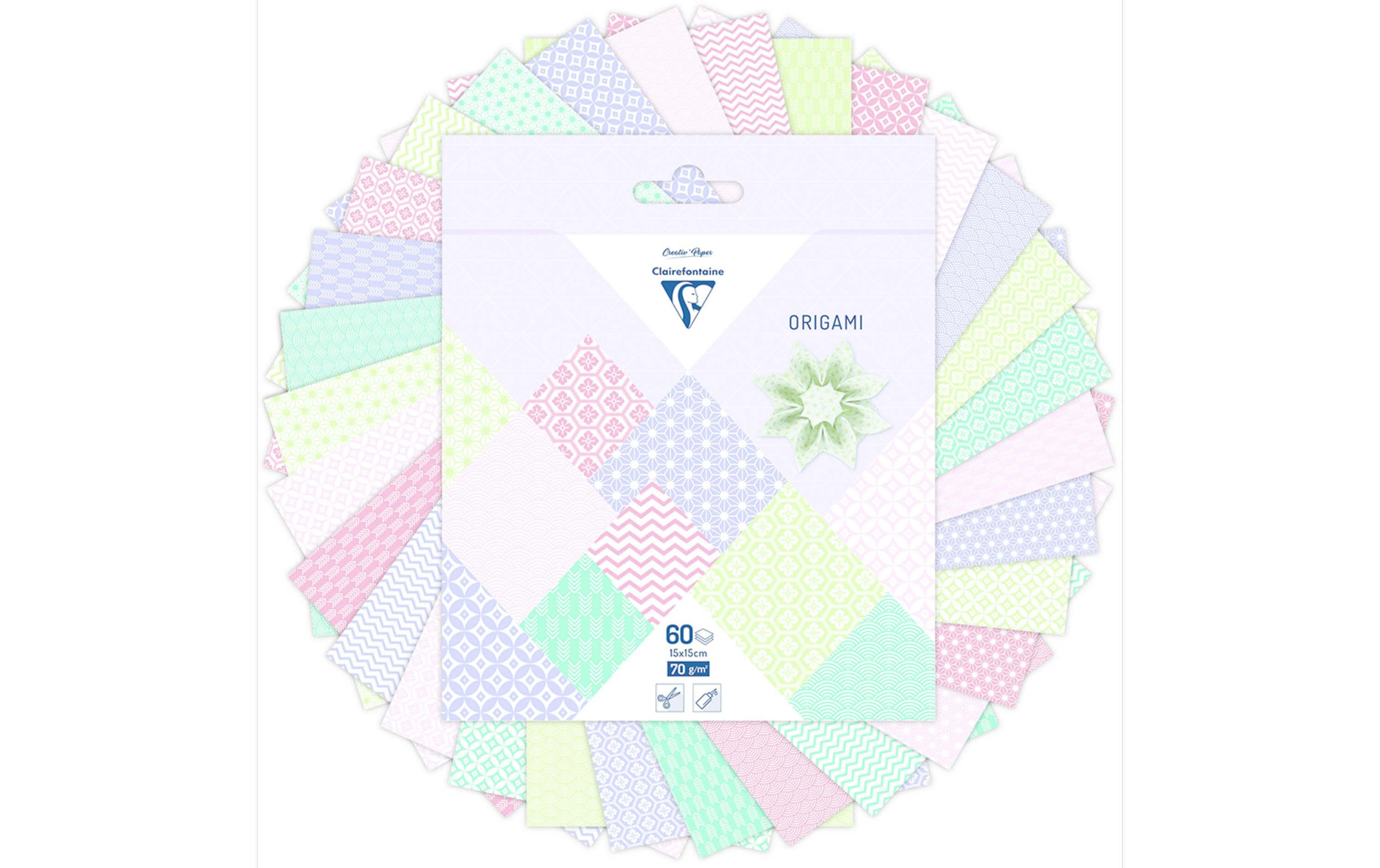 Clairefontaine Bastelpapier Origami Papier Frühling, 60 Blatt