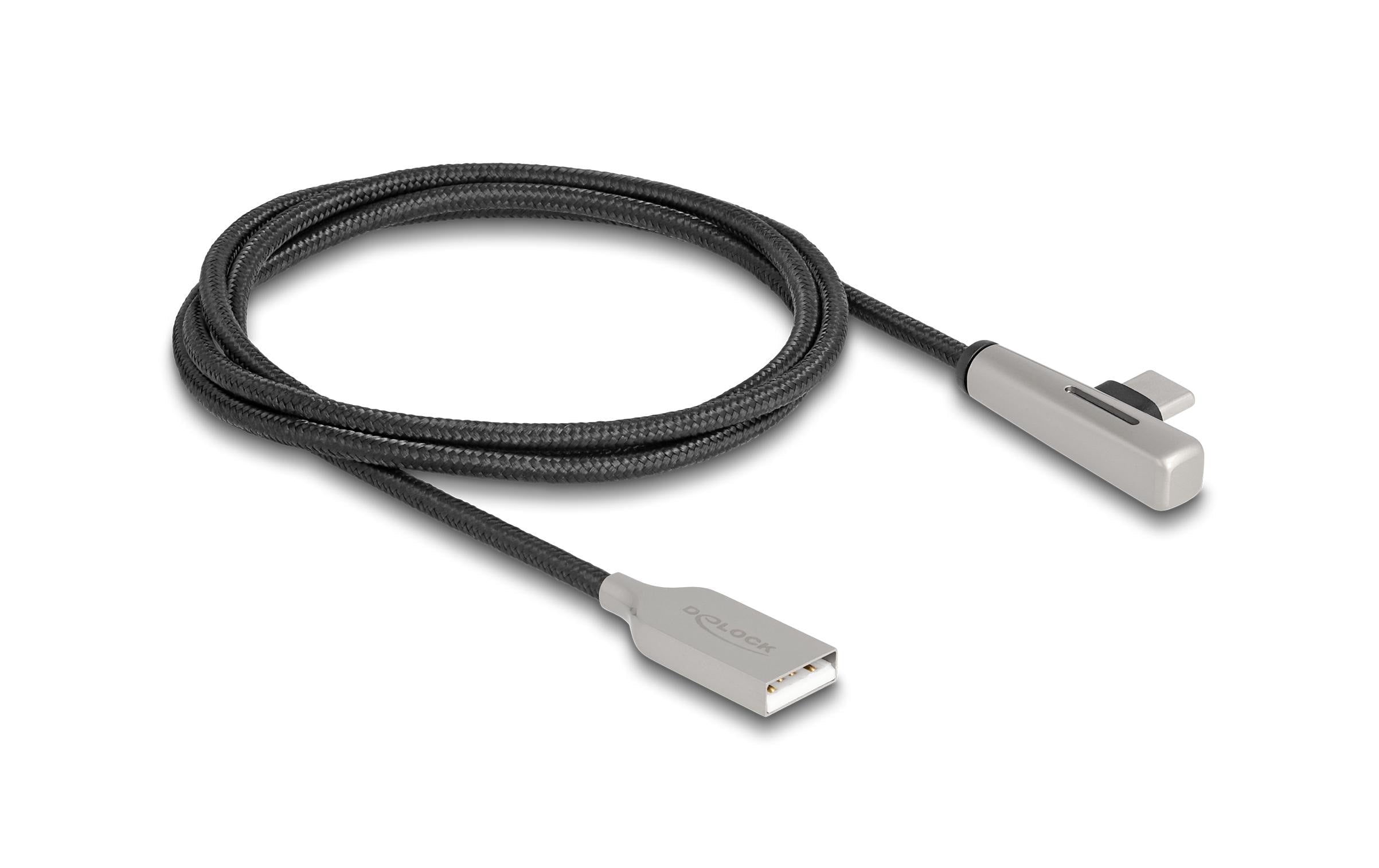 Delock USB 2.0-Kabel Schnelladefunktion 60 W USB A - USB C 1 m